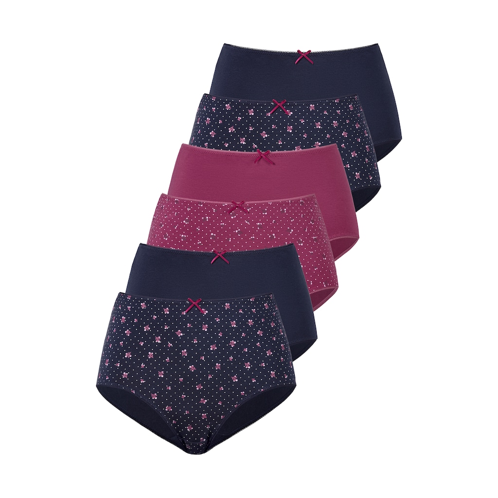 petite fleur Taillenslip, (6er-Pack), aus elastischer Baumwolle