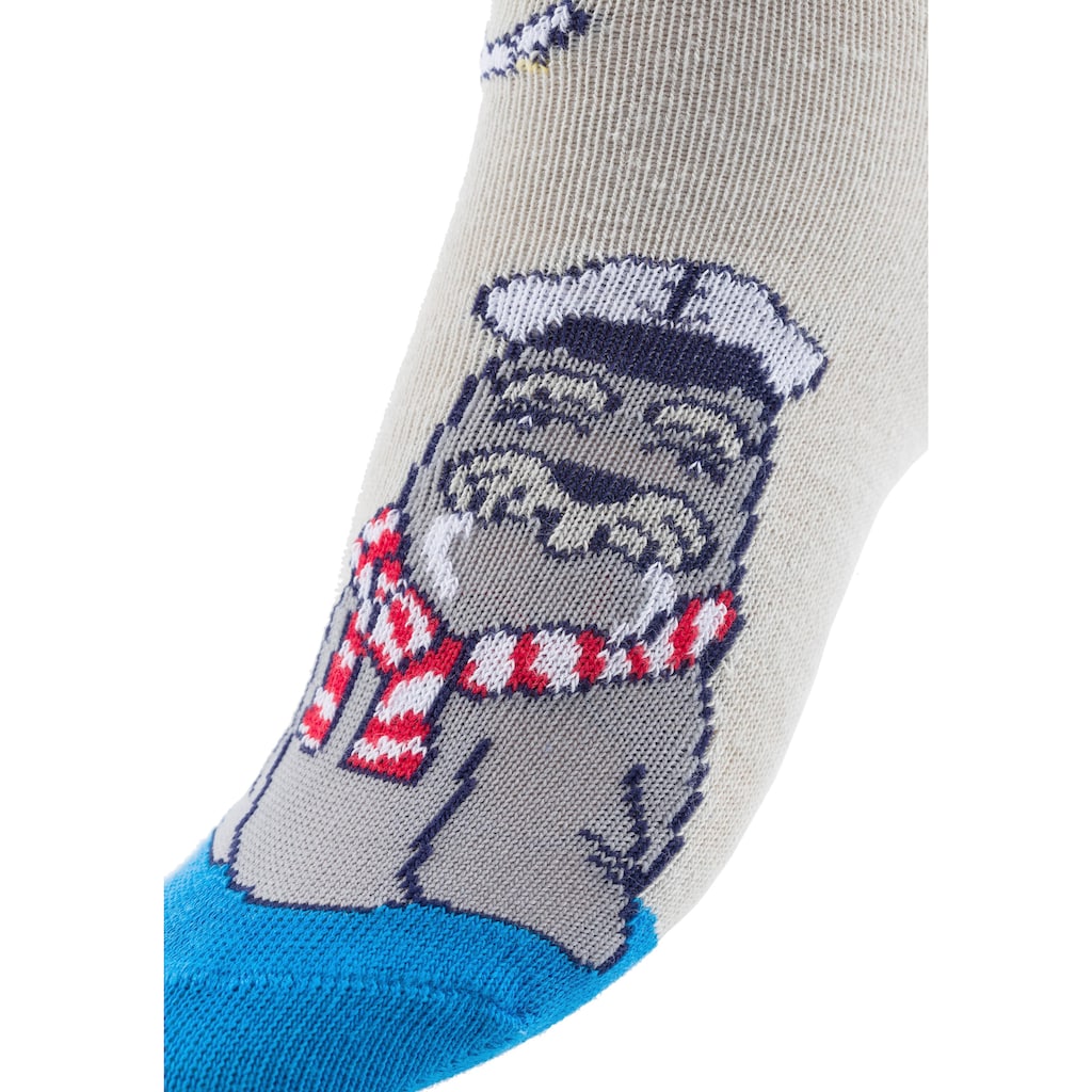 Arizona Socken, (Packung, 5 Paar), mit Meeresmotiven