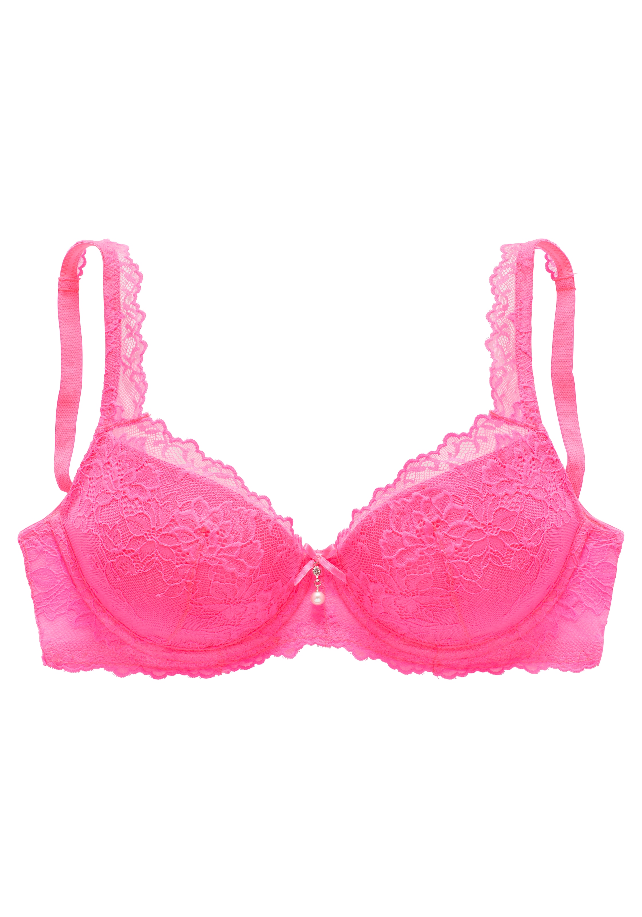 LASCANA Push-up-BH, mit Bügel im angesagten High-Apex-Design, sexy Dessous