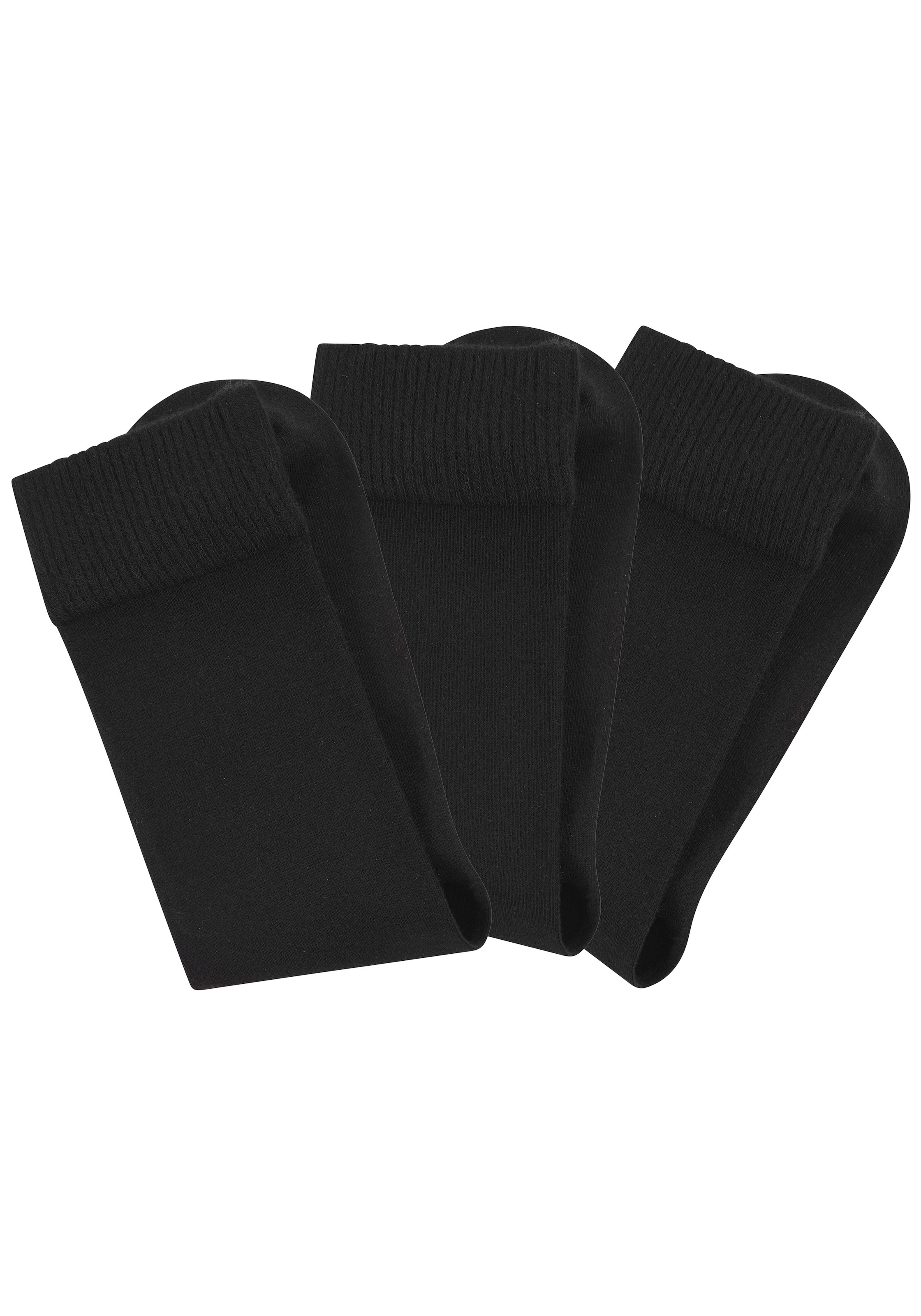 H.I.S Chaussettes basiques Paquet, 3 Couple tlg. mit weicher Viskose