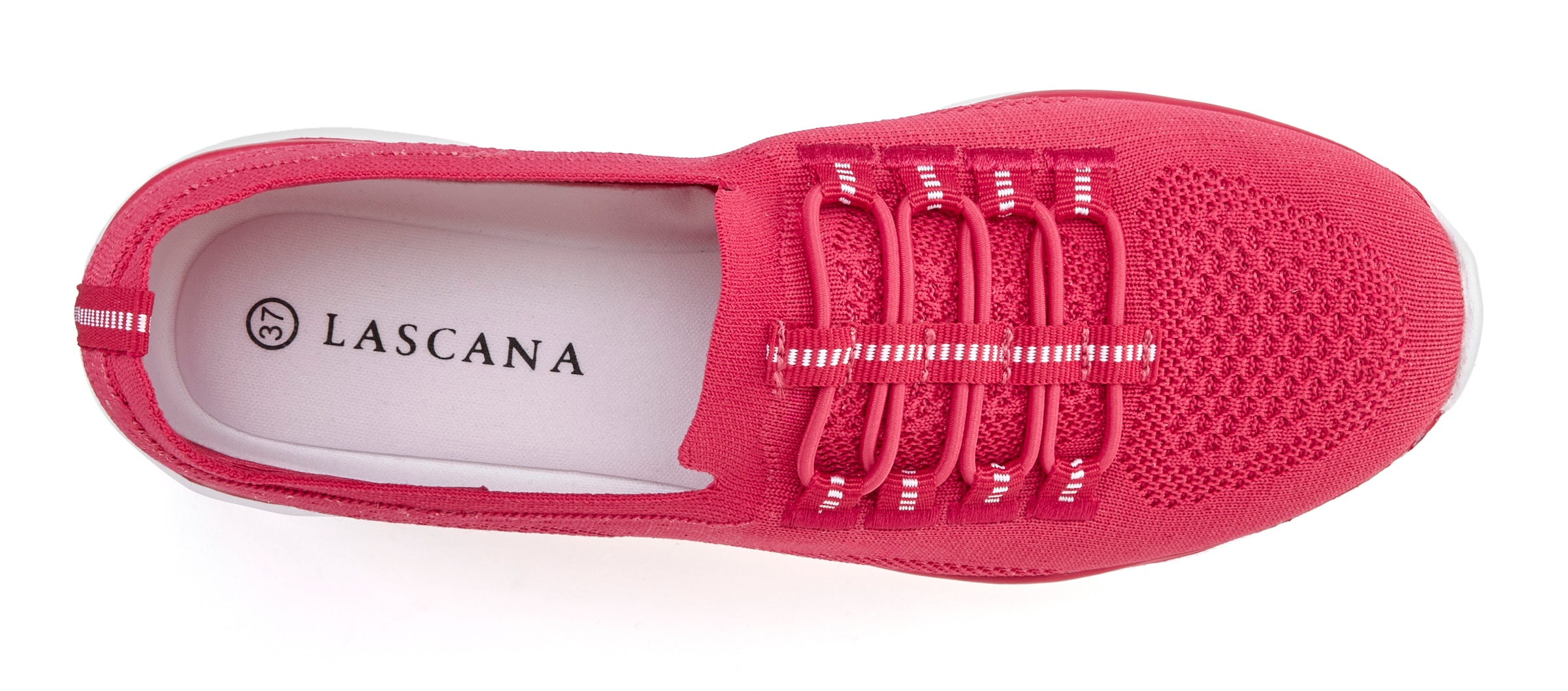 LASCANA Sneaker, Slipper, Halbschuh, zum Reinschlüpfen, leichtes Meshmaterial VEGAN