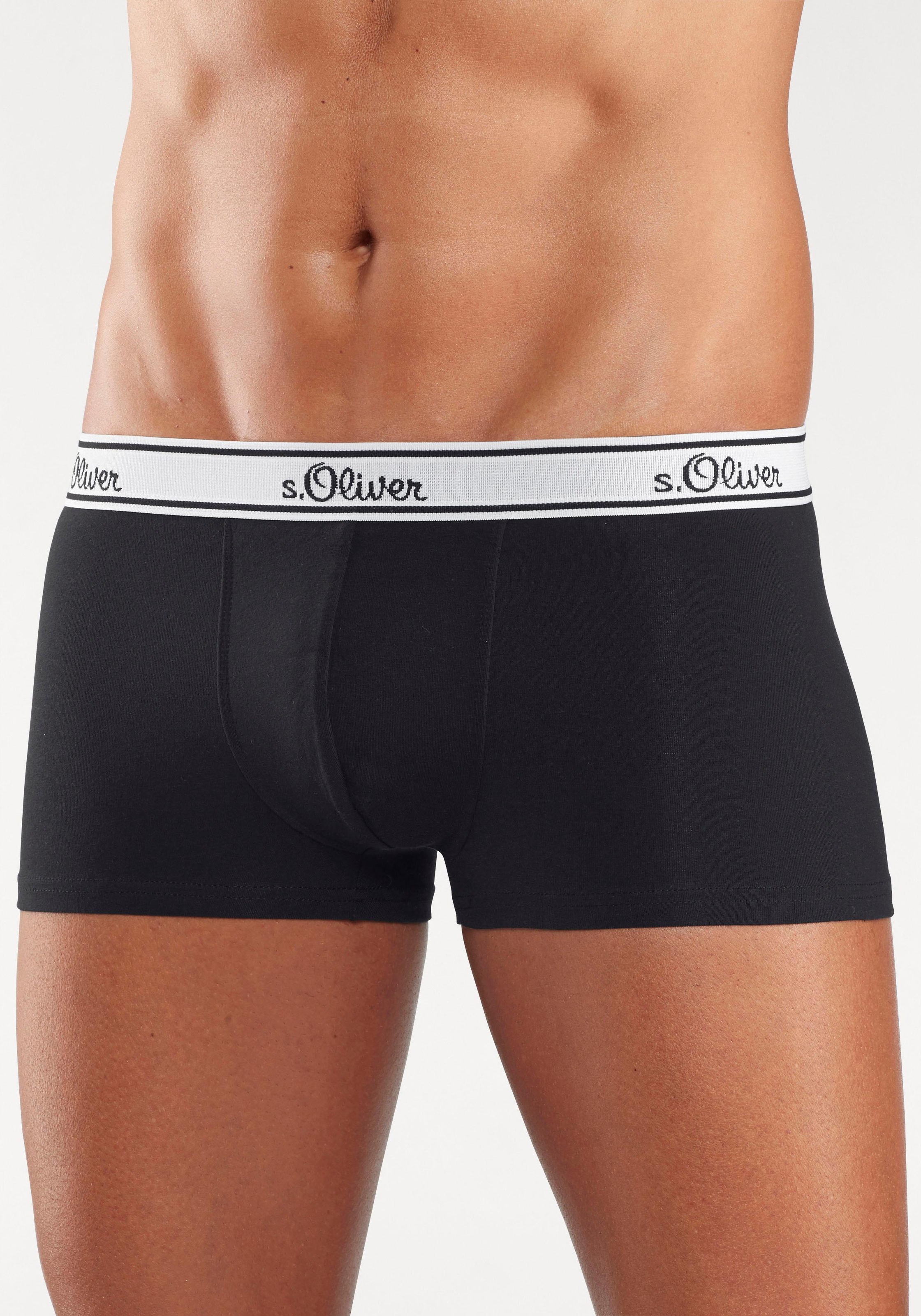 s.Oliver Hipster Packung, 3 Stk. knapp sitzende schöne Retro Pants aus Baumwollmischung