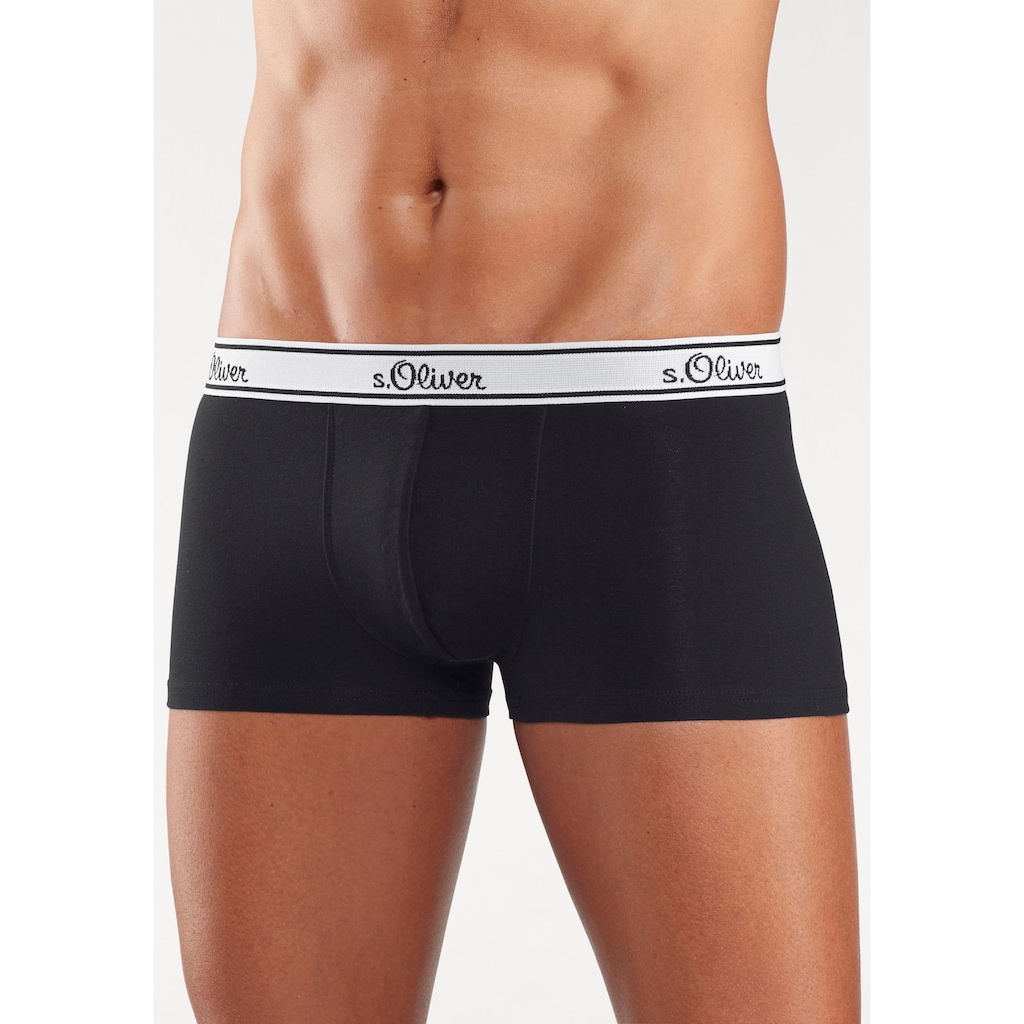 s.Oliver Hipster, (Packung, 3 St.), knapp sitzende schöne Retro Pants aus Baumwollmischung