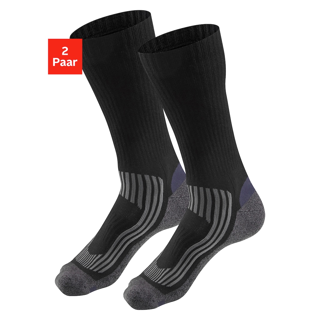 H.I.S Wandersocken, (Packung, 2 Paar), weich gepolstert
