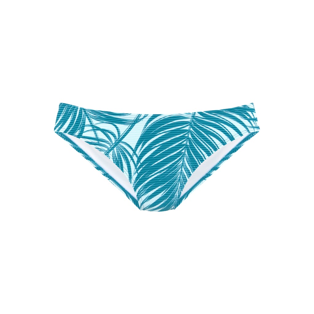LASCANA ACTIVE Bikini-Hose »Coal«, im Mustermix aus Palmen und Streifen