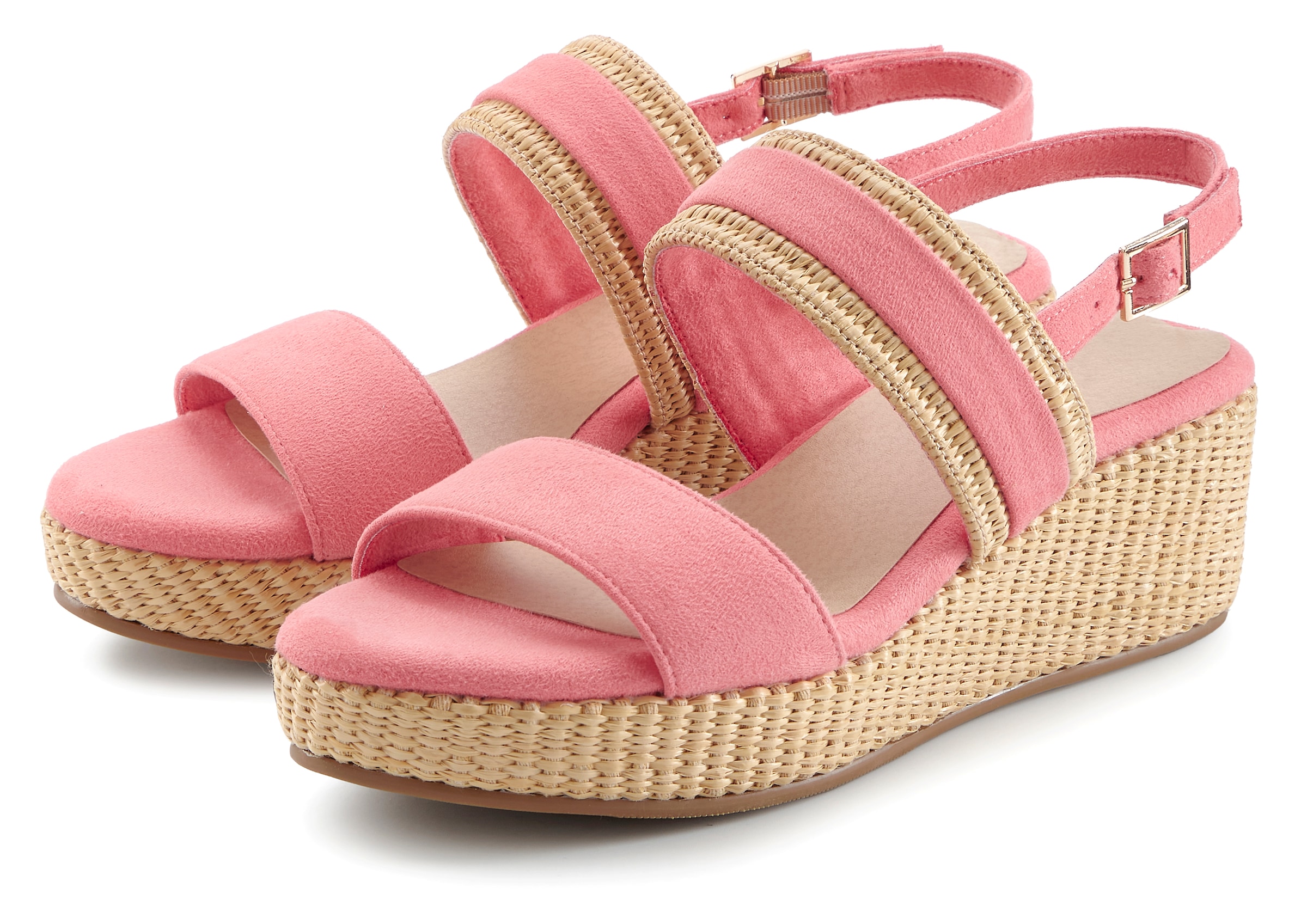 Beachtime Sandalette »Sommerschuh, Sandale, offener Schuh, Keilsandalette,«  NEU mit Keilabsatz VEGAN