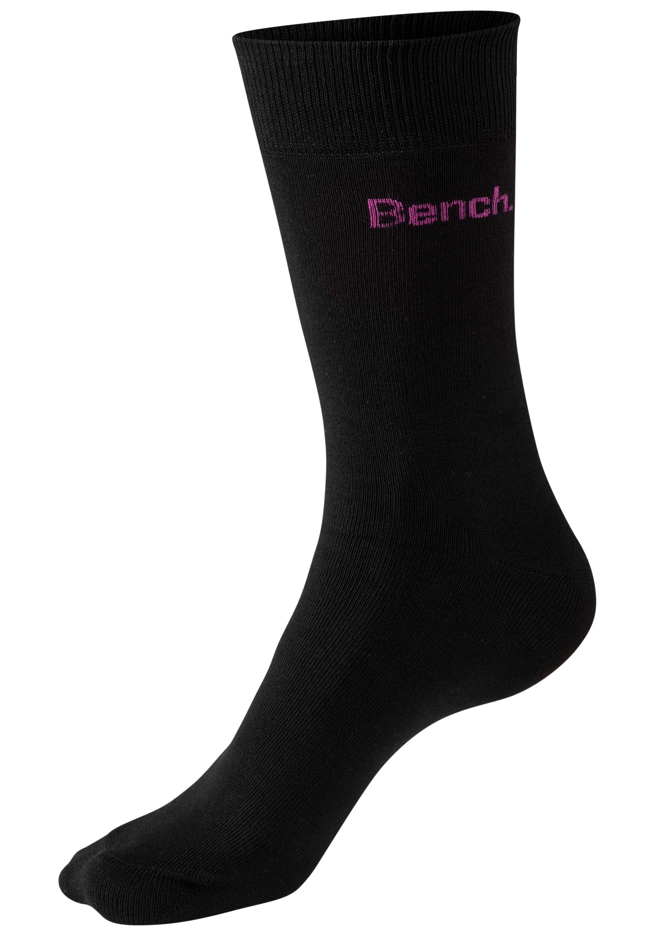 Bench. Chaussettes basiques »Herrensocken für Beruf und Freizeit« Paquet, 6 Couple tlg. avec petit logo de marque coloré