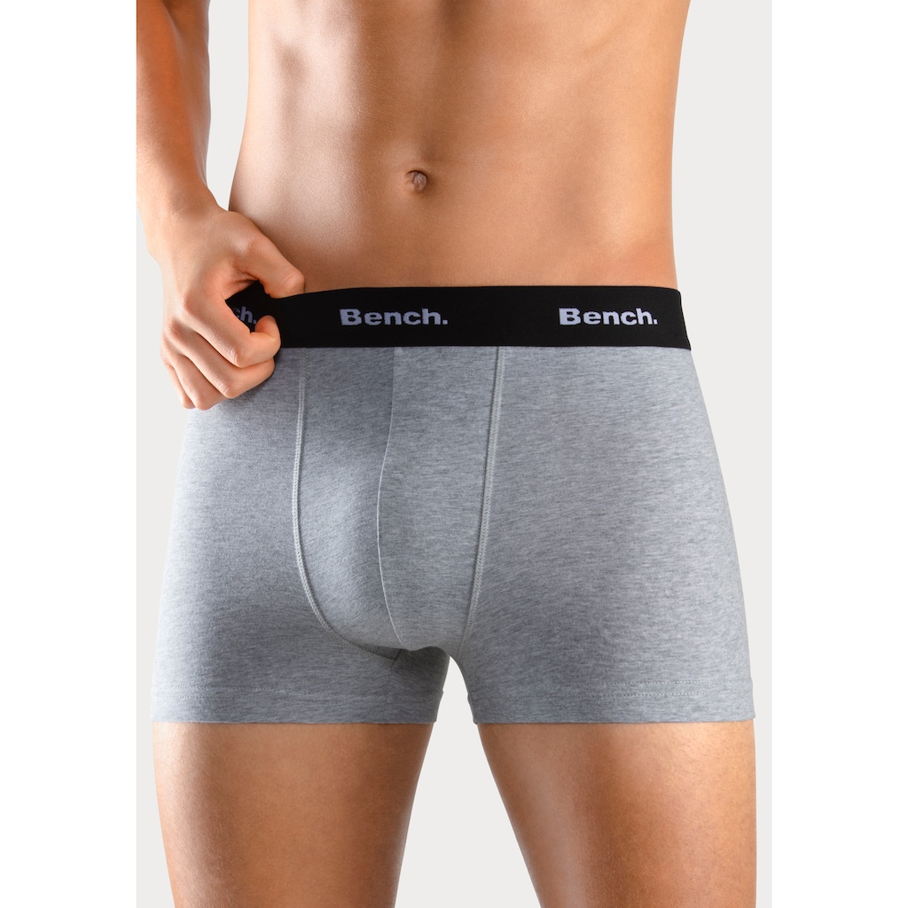 Bench. Boxer »Boxershorts für Herren«, (Packung, 4 St.), Unterhosen mit kontrastfarbigem Bund