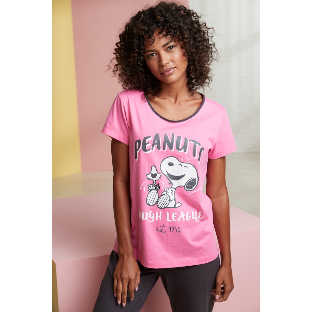 Peanuts Pyjama, (2 tlg.), mit Snoopy Druck