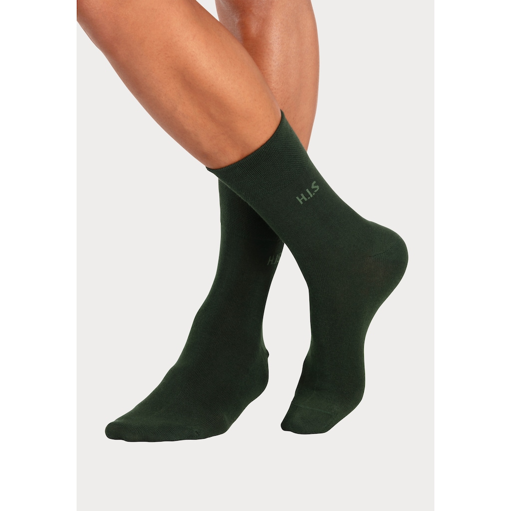 H.I.S Socken, (Packung, 12 Paar), ohne einschneidendes Gummi