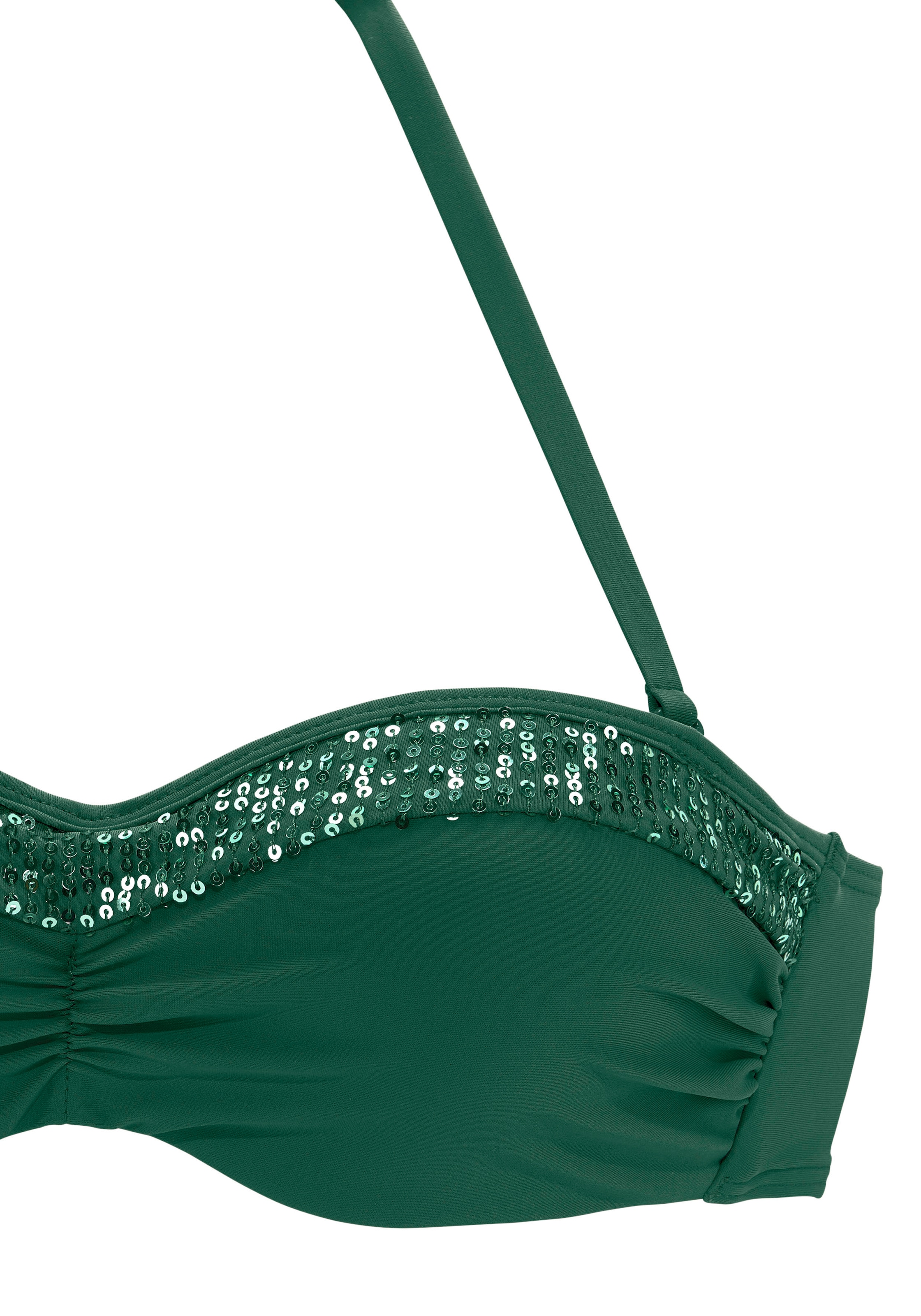 Bruno Banani Bügel-Bandeau-Bikini, mit Pailletten