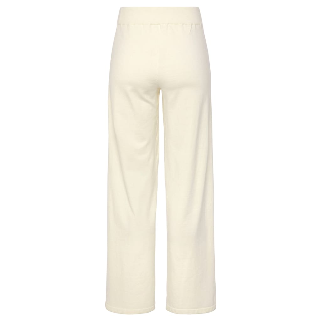LASCANA Strickhose, mit weitem Bein, Loungewear