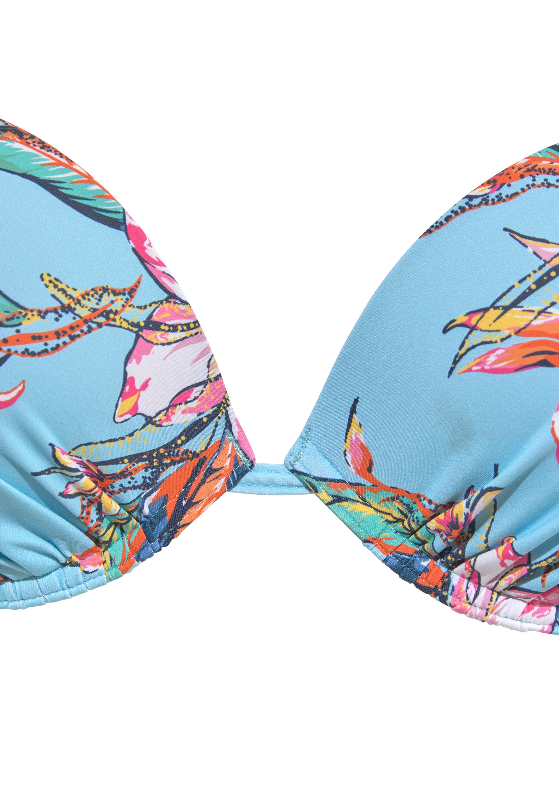 LASCANA Push-Up-Bikini-Top »Malia«, mit tropischem Print