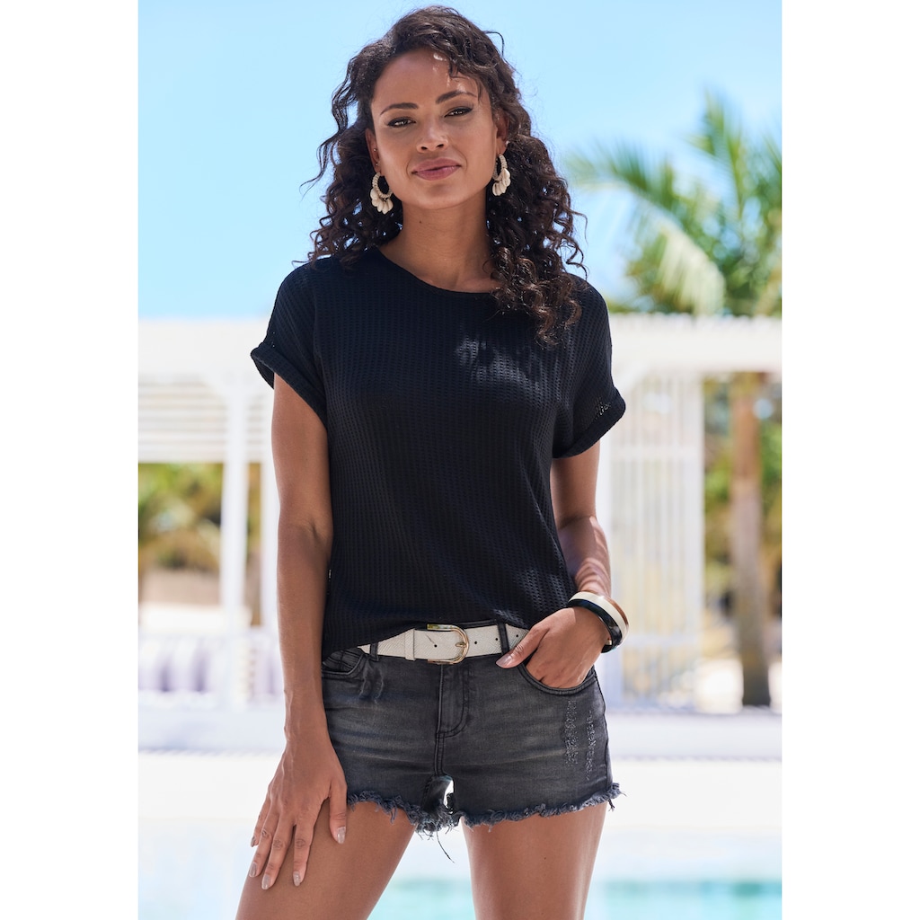 Vivance Kurzarmshirt »aus weicher Piqué-Qualität«