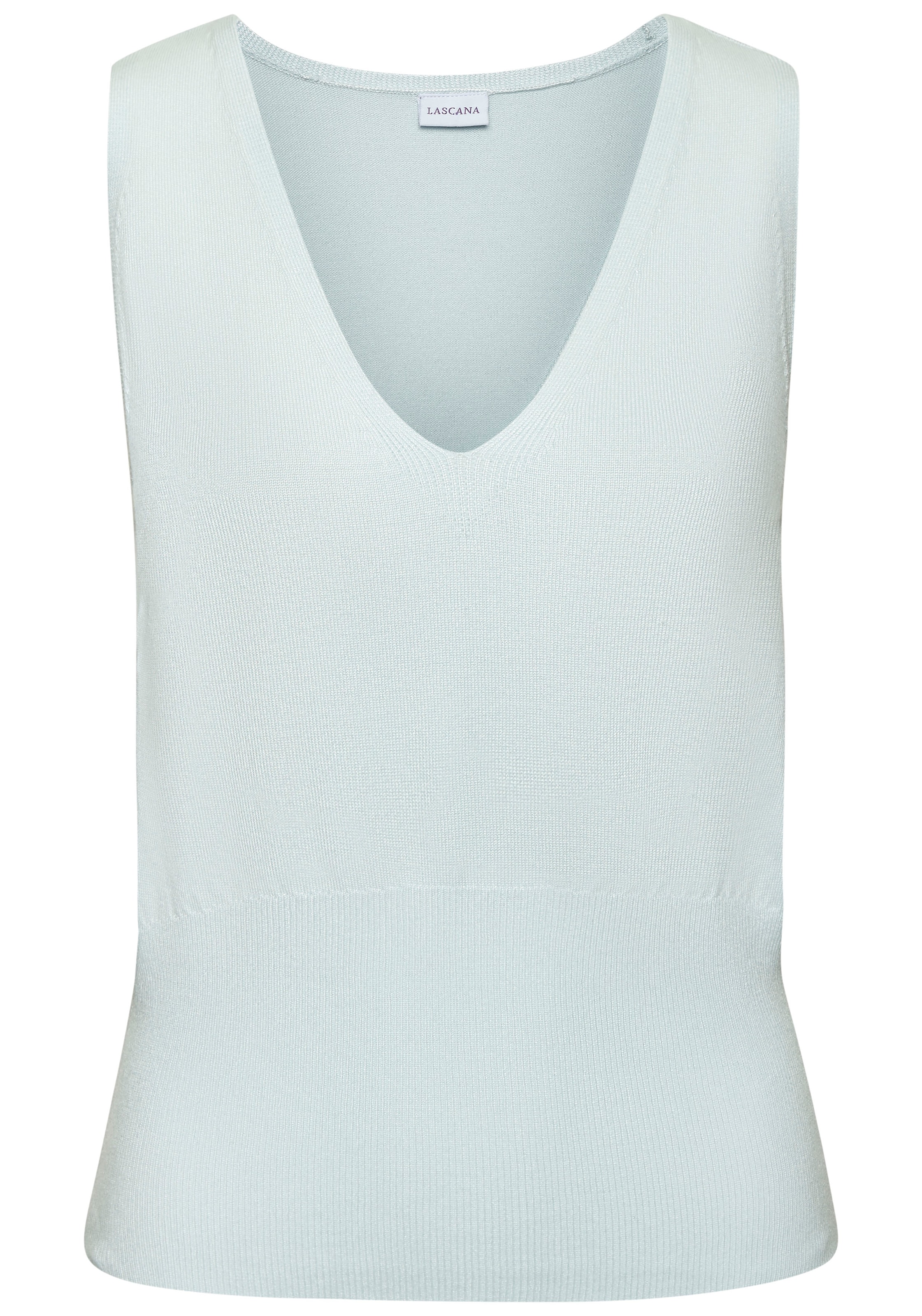 LASCANA Stricktop, mit figurschmeichelndem Strickmuster, figurbetonte Passform
