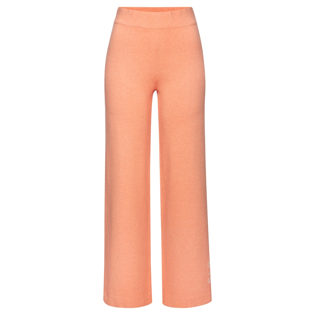 Elbsand Strickhose, mit weitem Bein und eingestricktem Logo, Loungewear