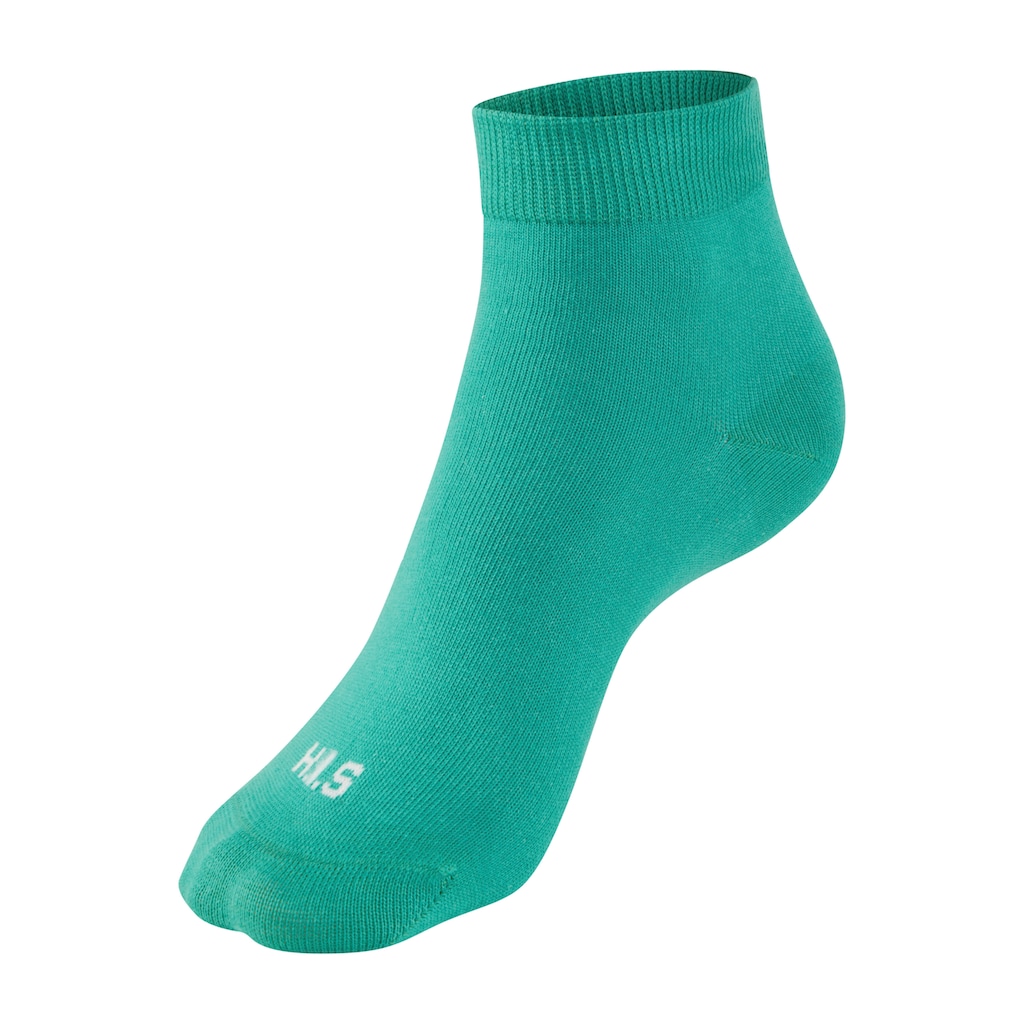 H.I.S Kurzsocken, (Packung, 3 Paar), zweimal uni, einmal meliert