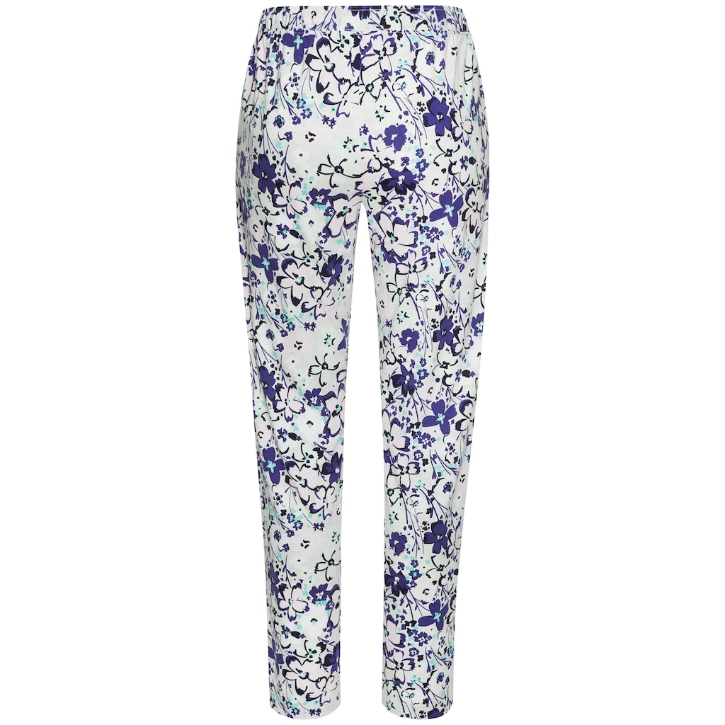 s.Oliver Pyjamahose, mit schönem Allover-Print