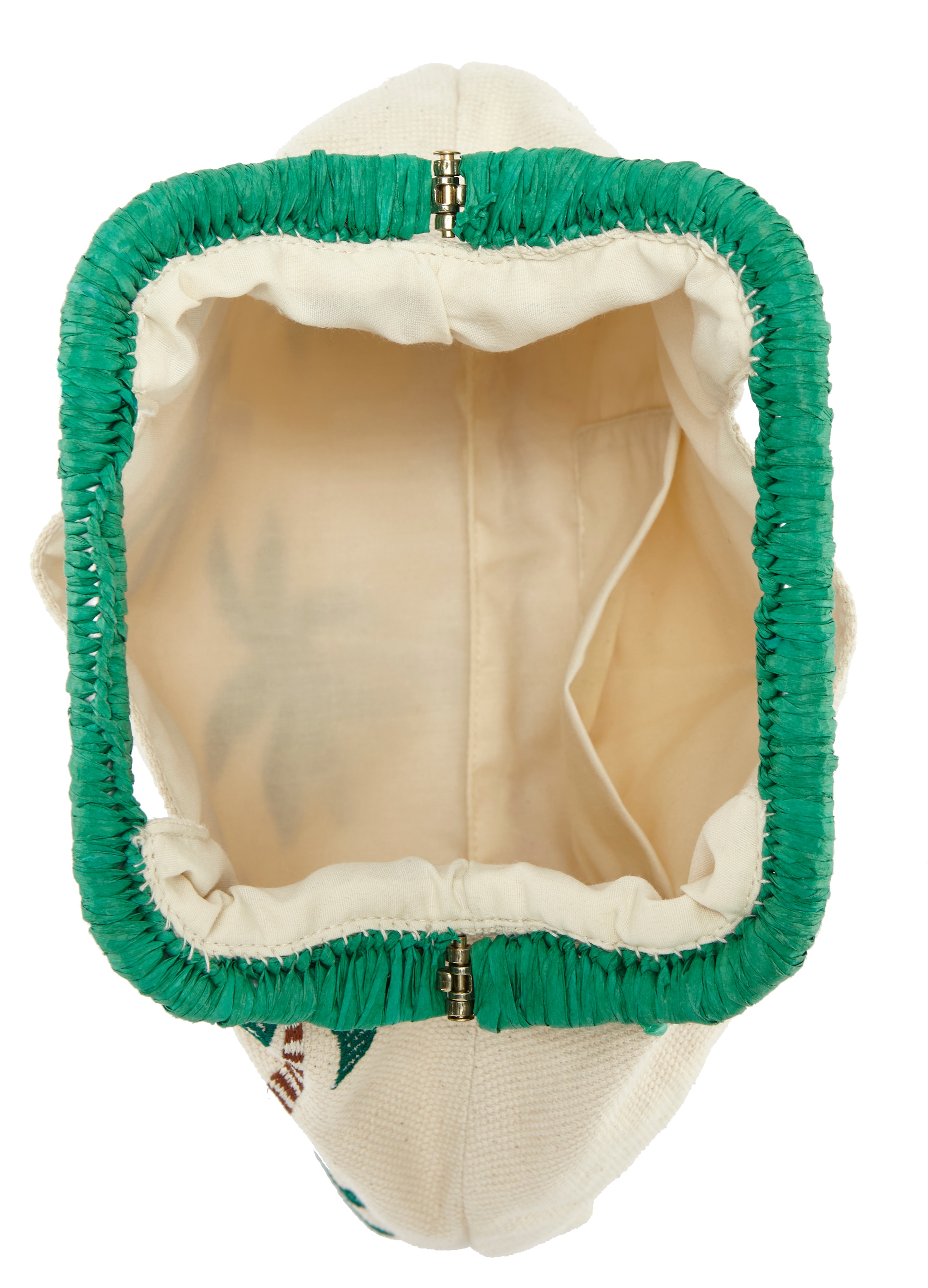 LSCN by LASCANA Sac à main Pochette, broderie estivale de palmiers