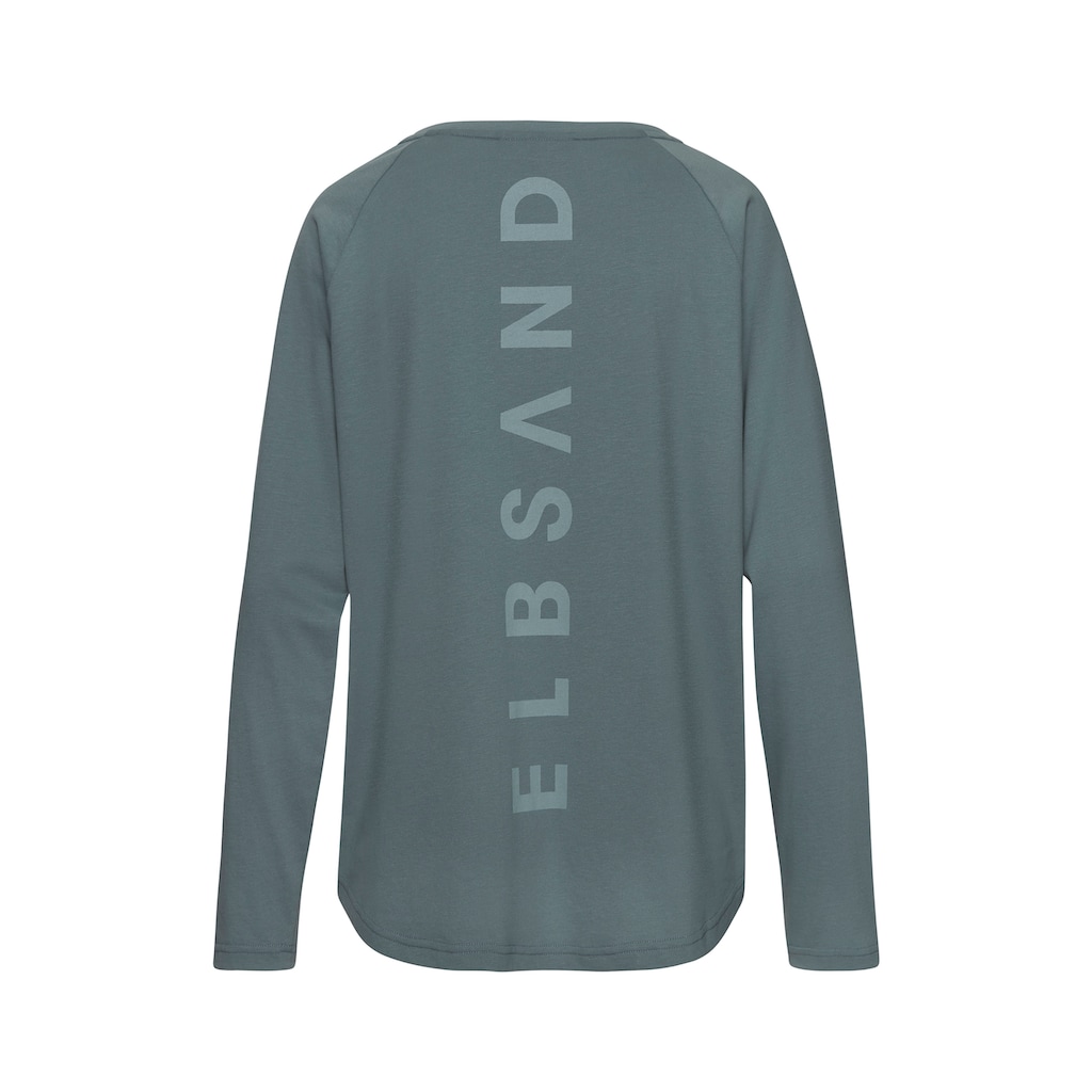 Elbsand Longsleeve »Tinna«, mit Logodruck hinten, Langarmshirt aus Baumwoll-Mix, sportlich-casual
