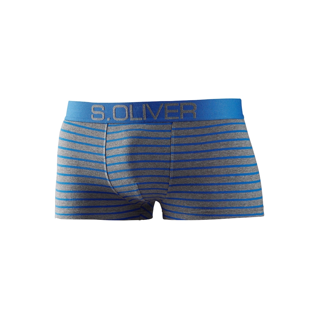 s.Oliver Hipster, (Packung, 4 St.), knapp sitzende Boxershorts für Herren aus Baumwoll-Mix