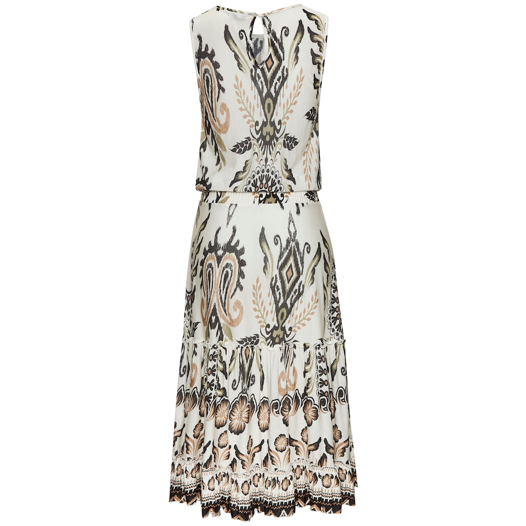 Buffalo Volantkleid, mit Volants, Druckkleid, Sommerkleid, verspielt