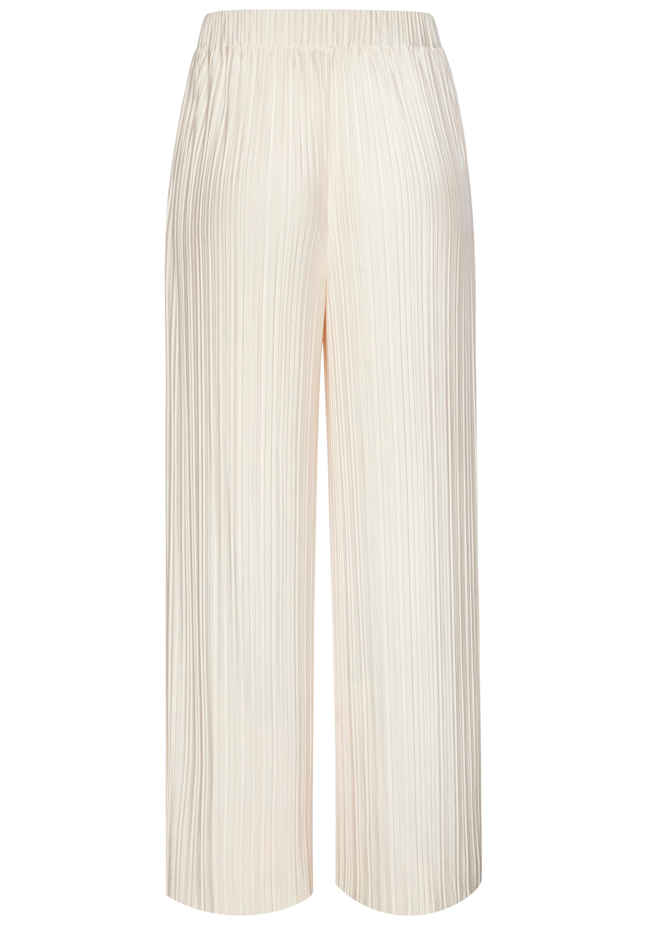 LASCANA Pantalon à enfiler »mit Plisseefalten und weitem, luftigem Bein«  avec boucle décorative, pantalon d'été léger, élégant