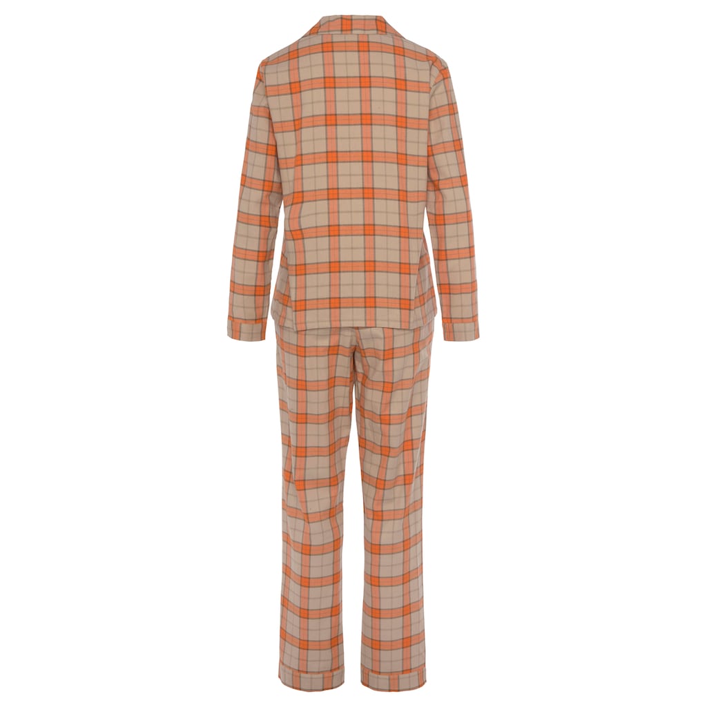 Vivance Dreams Pyjama, (2 tlg.), aus kuschelig weichem Flanell