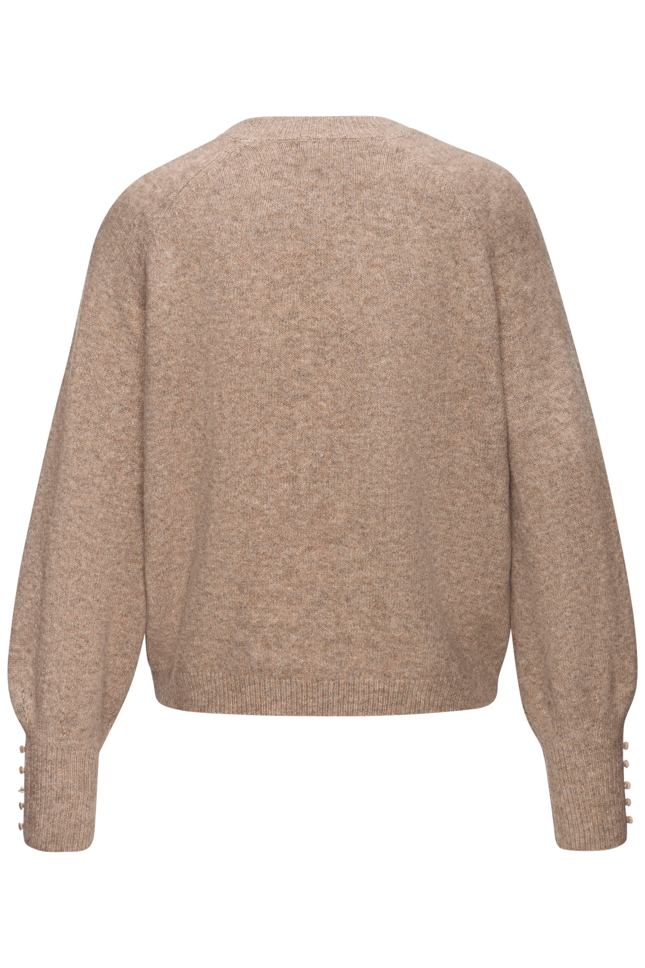LASCANA Pull à col rond mit Zierknöpfen, Winterpullover, kuschelig