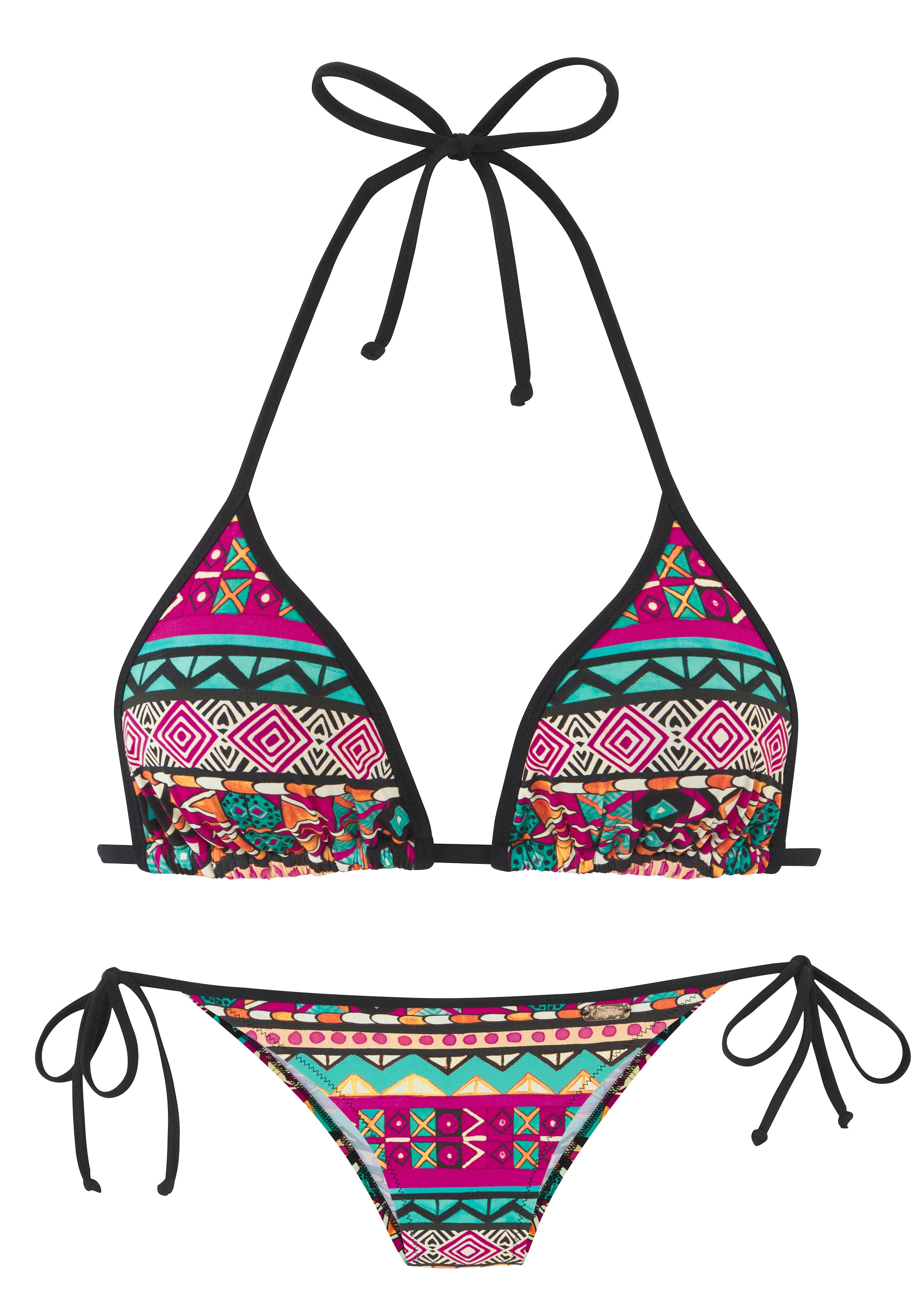 Thumbnail - Buffalo Triangel-Bikini, mit farbenfrohen Design