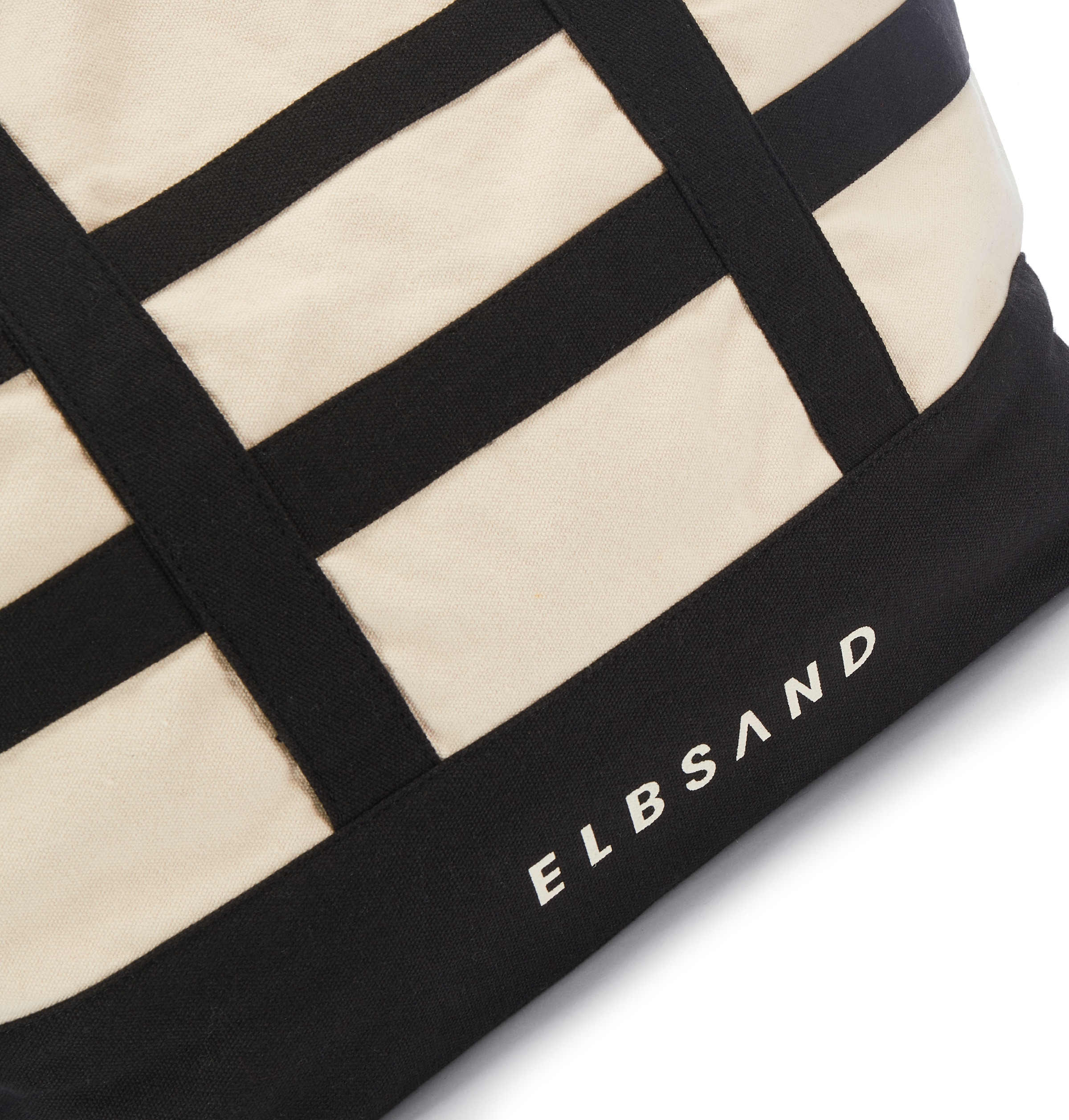 Elbsand Shopper »Einkaufstasche, Sommertasche, Badetasche, Schultertasche, Tragetasche« NOUVEAU sac de plage, sac à main avec détails contrastés