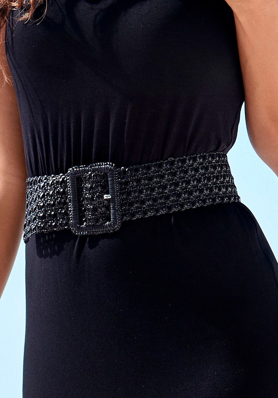 LASCANA Taillengürtel "Stretchgürtel, Bauchgürtel, Gürtel für Kleid & Overall" in moderner Häkel Optik mit Shaping-Effekt