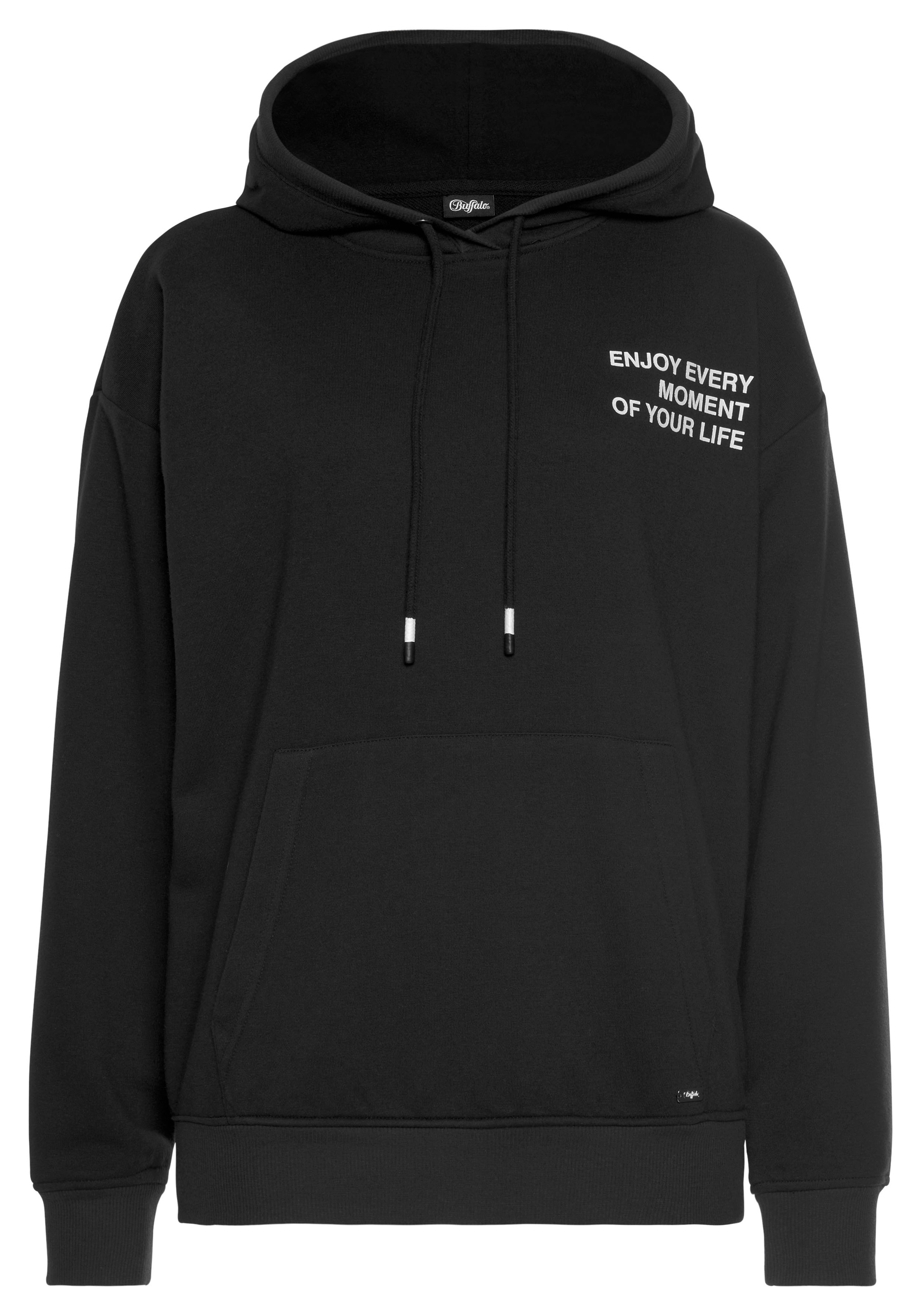 Buffalo Hoodie, mit Statement Druck, Loungewear