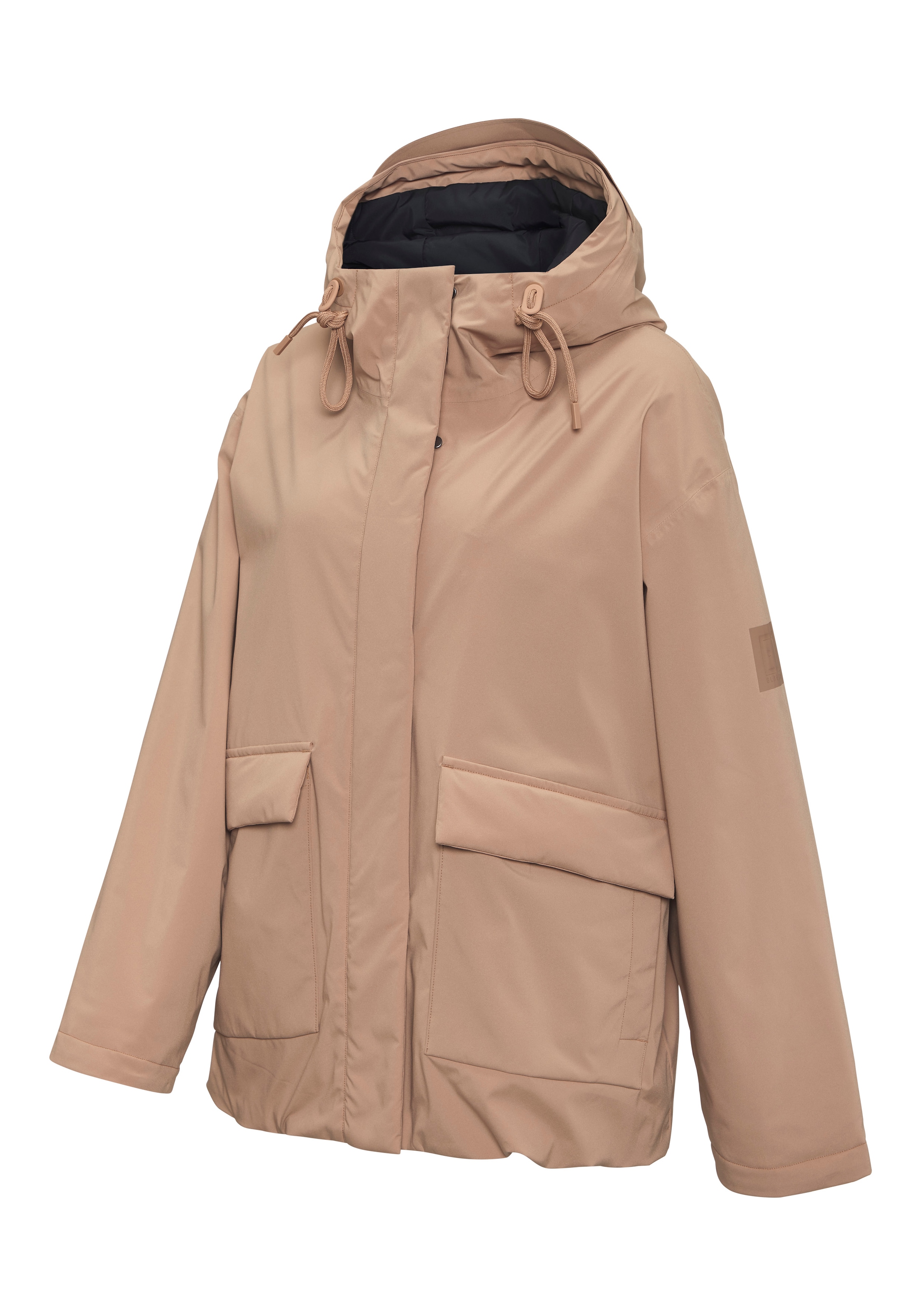 Elbsand Parka mit grossem Logodruck auf der Rückseite