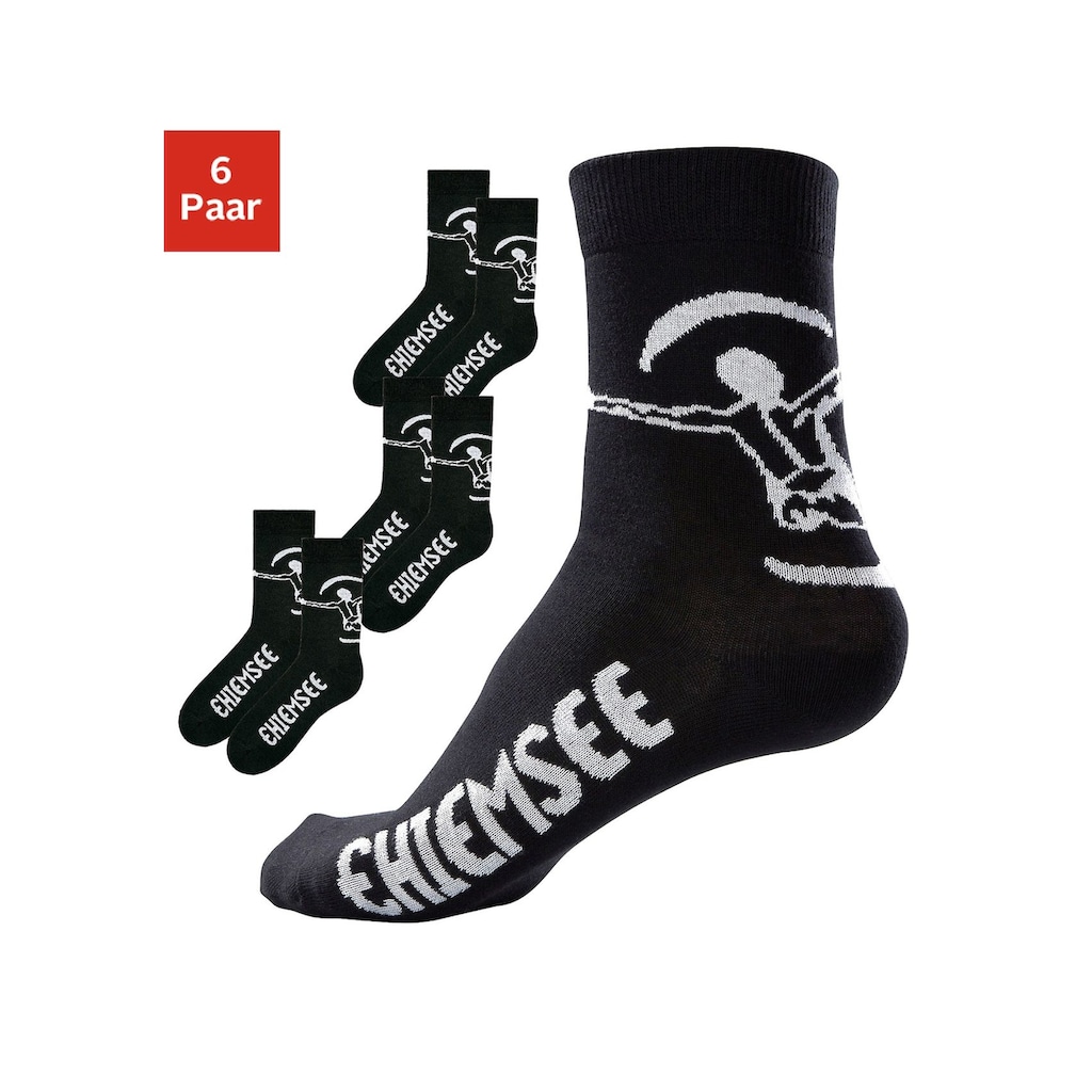 Chiemsee Freizeitsocken, (Packung, 6 Paar), in pflegeleichter Markenqualität