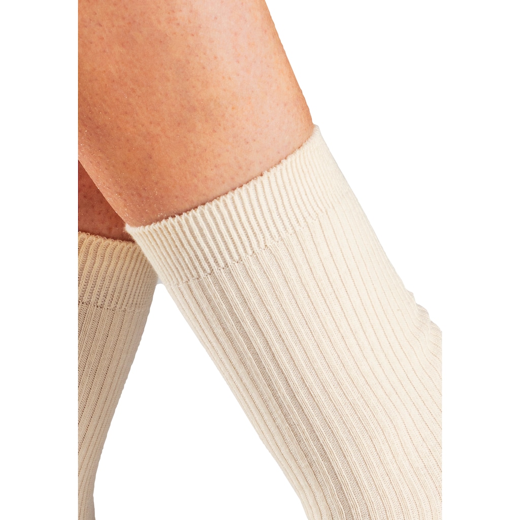 Lavana Basicsocken, (Packung, 5 Paar), mit feiner Rippe
