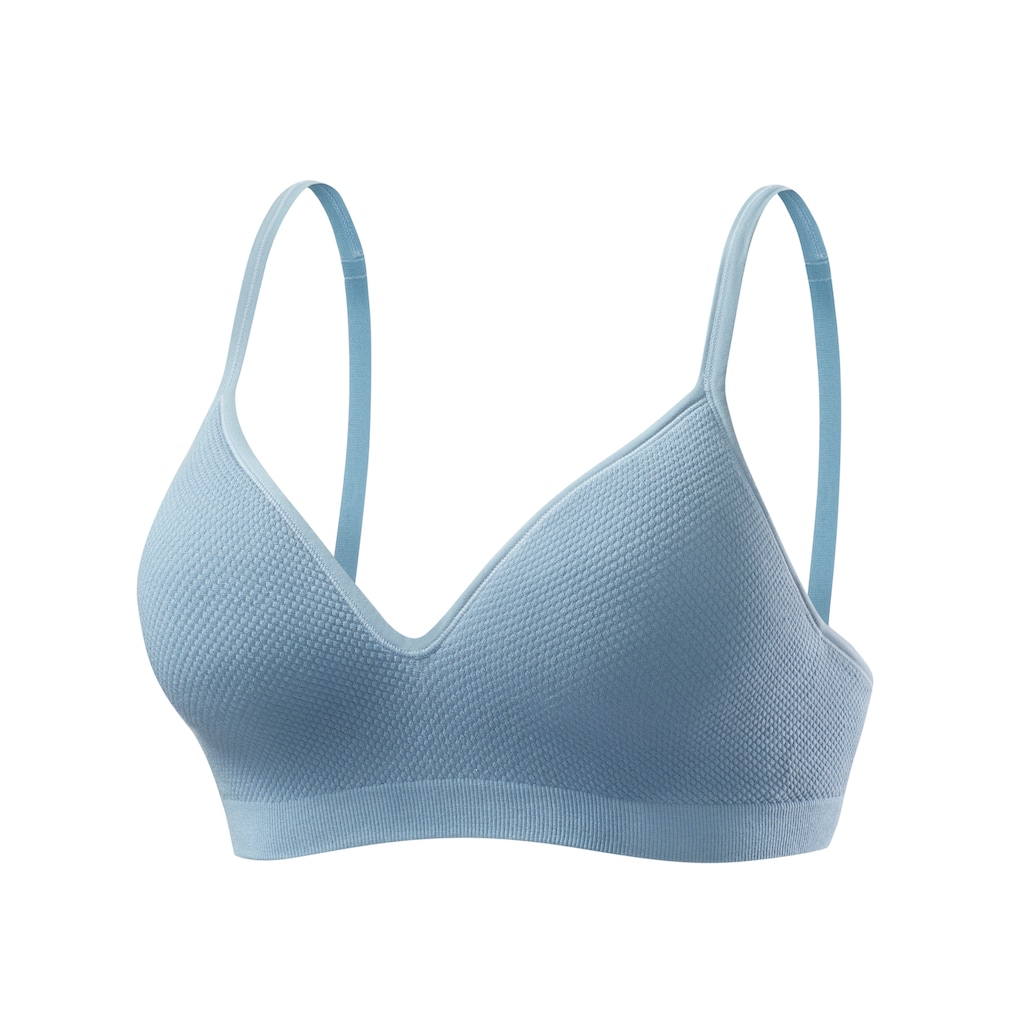 LASCANA Push-up-BH »COMFY BRA«, ohne Bügel aus weicher Baumwollqualität, Basic Dessous