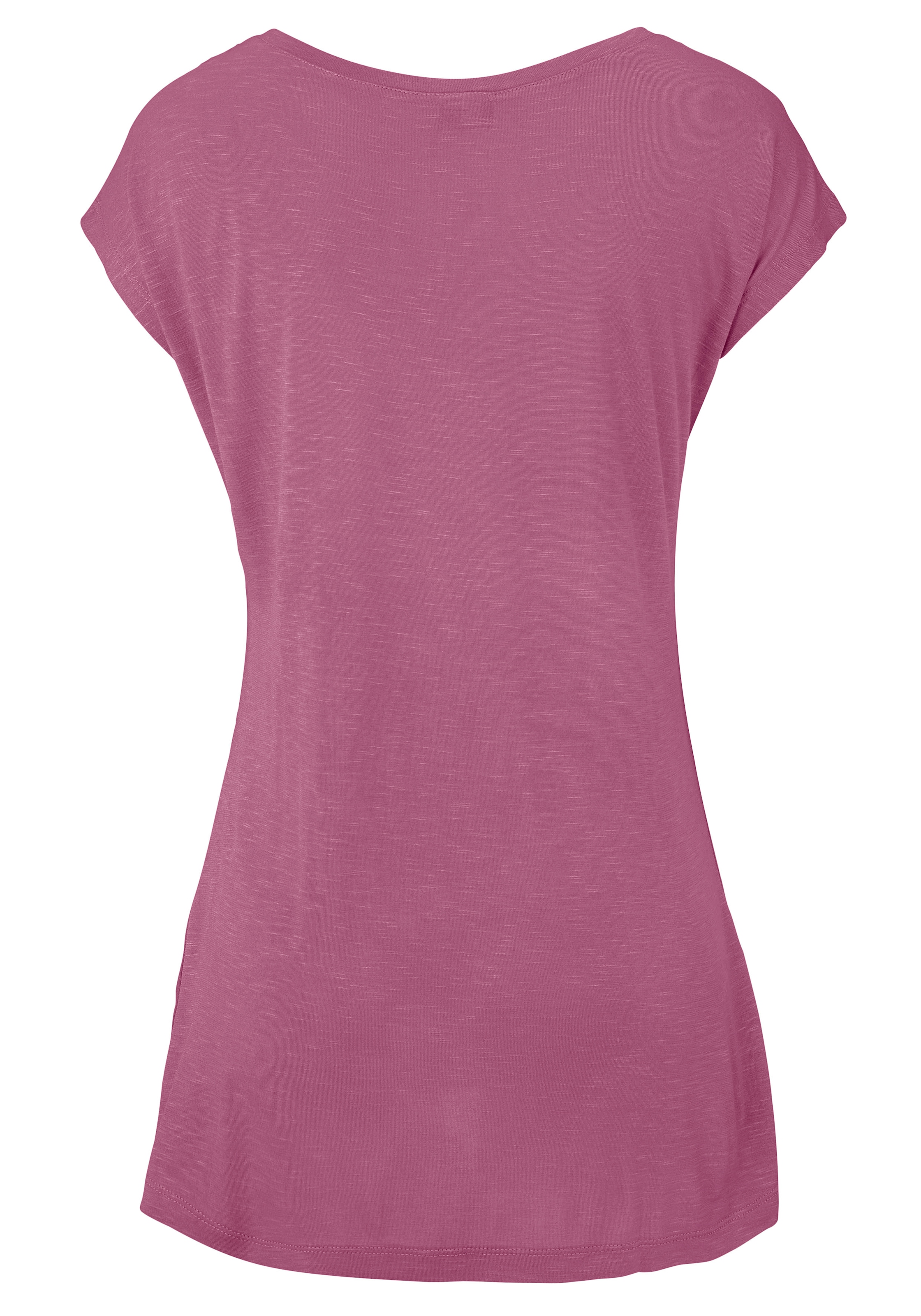 LASCANA Strandshirt mit Print und glänzendem Effekt, Ethno-Look, casual