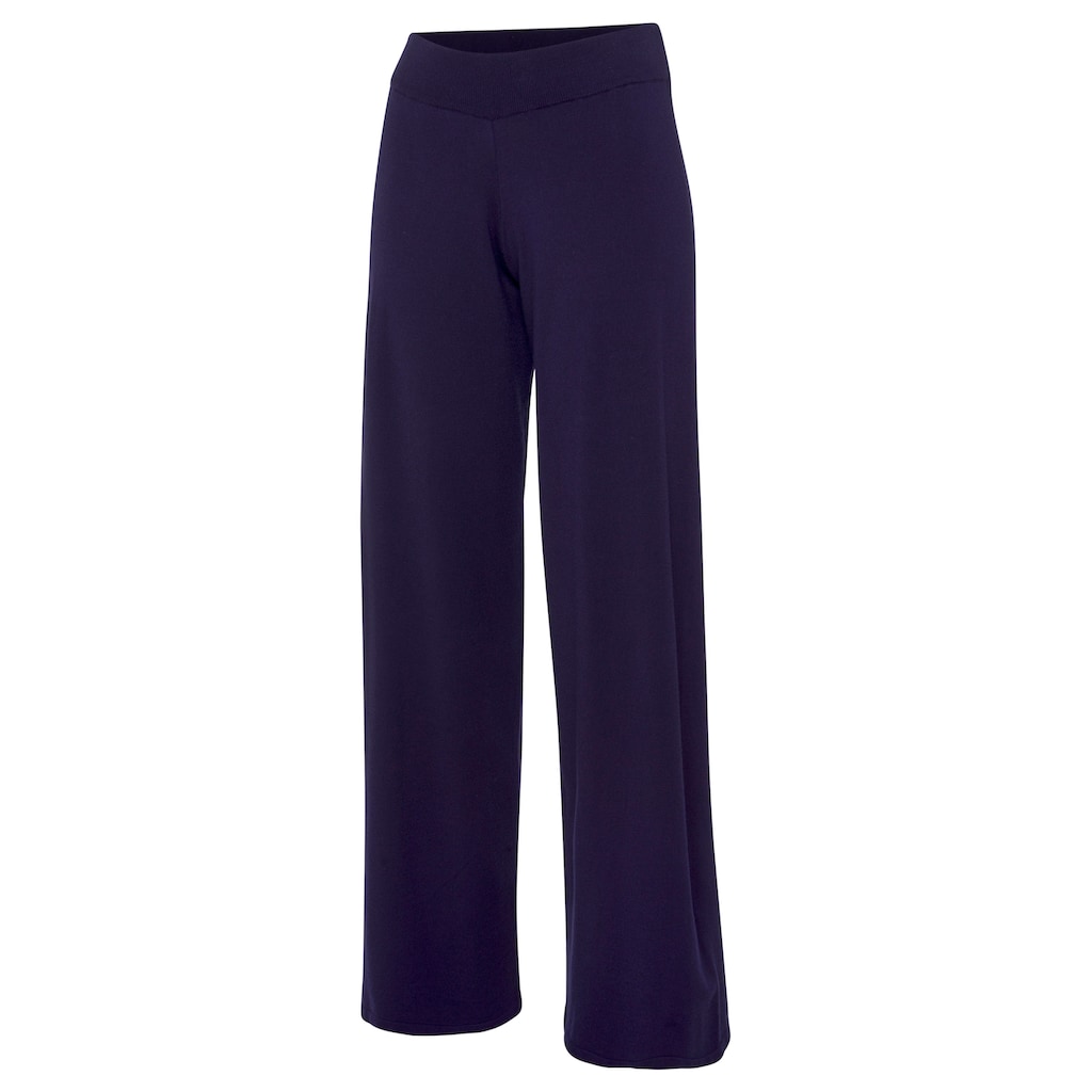 LASCANA Strickhose, mit weitem Bein, Loungewear