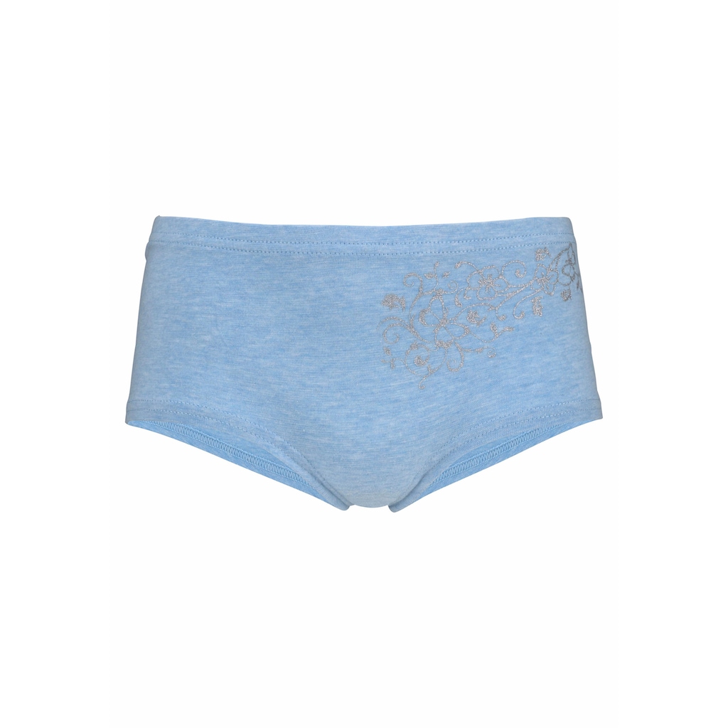 petite fleur Panty, (Packung, 4 St.), mit Glitzerdruck