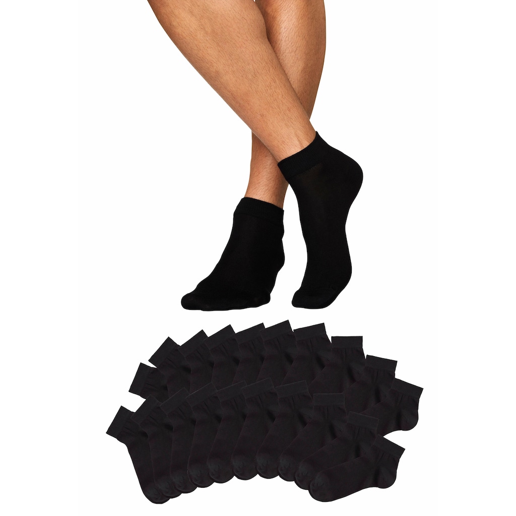 H.I.S Kurzsocken, (Box, 20 Paar), in praktischer Geschenkbox