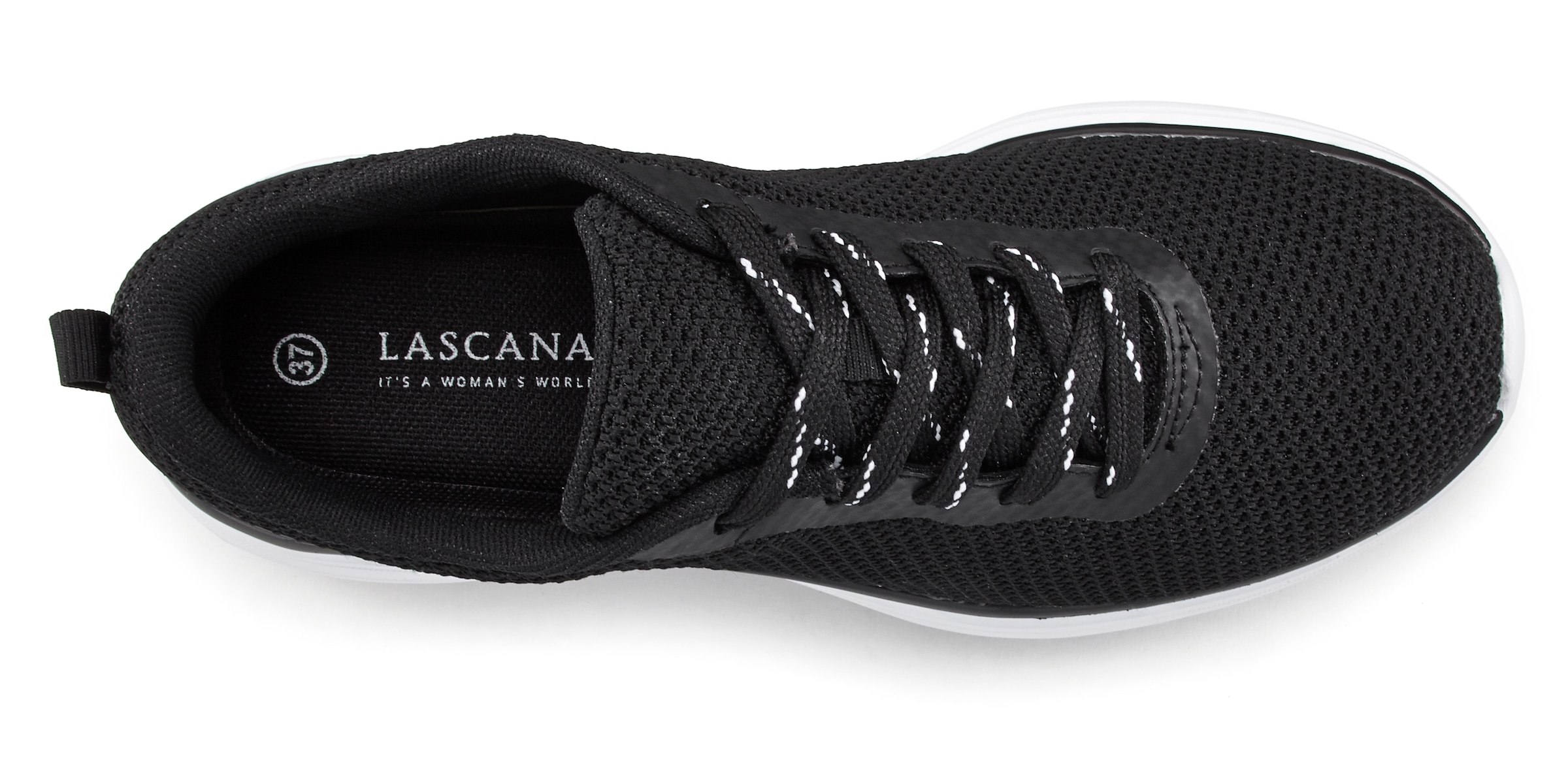 LASCANA Sneaker, Schnürhalbschuh, Halbschuh, Freizeitschuh ultraleicht VEGAN