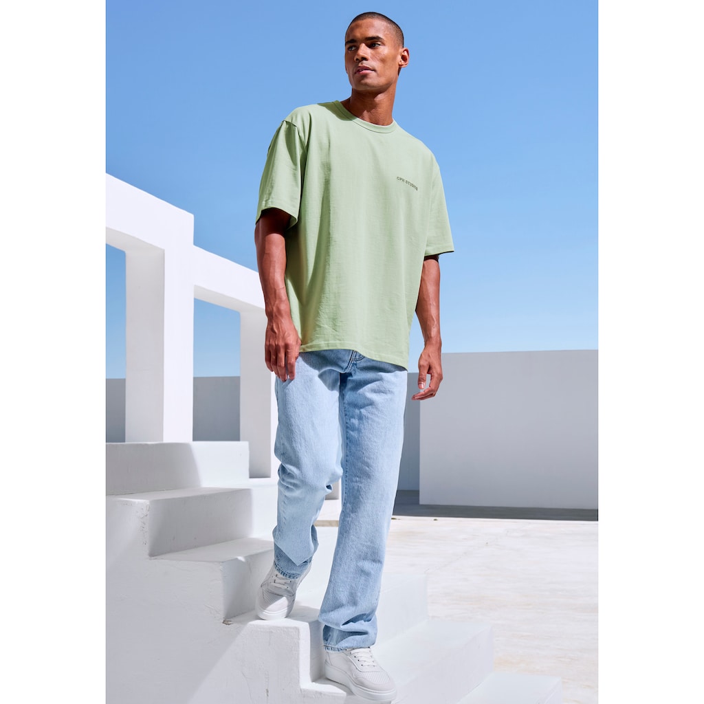 Copenhagen Studios T-Shirt »mit hochwertiger Logostickerei«, Loose-fit, Oversize-Shirt aus heavy Bio-Baumwoll-Qualität