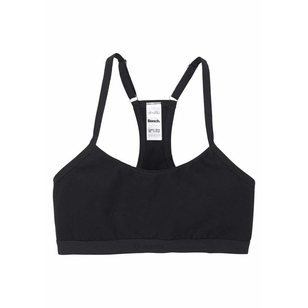 Bench. Bustier, Mädchen - mit sportivem Racerback und verstellbaren Trägern