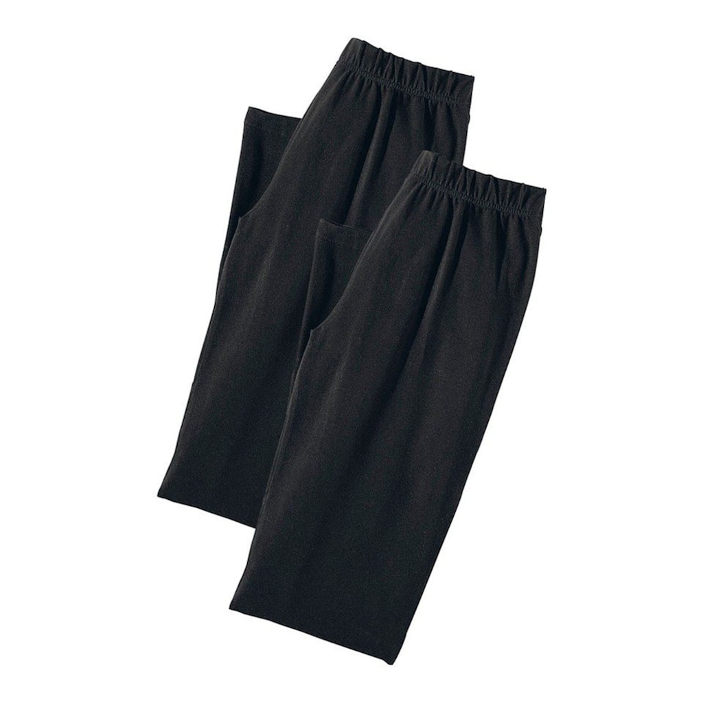Vivance active Caprihose, (2er-Pack), mit Gummibund, Loungewear