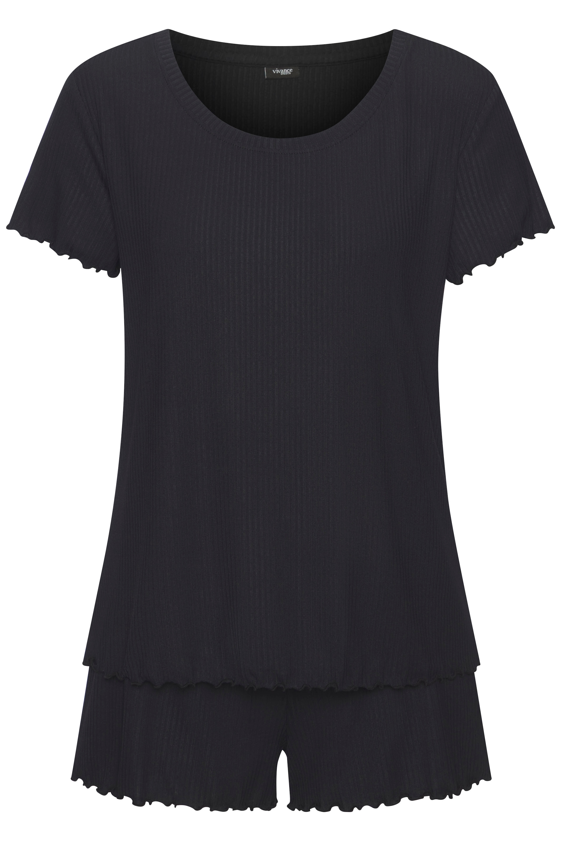 Vivance Dreams Shorty, (2 tlg.), mit süssem Babylock-Saum