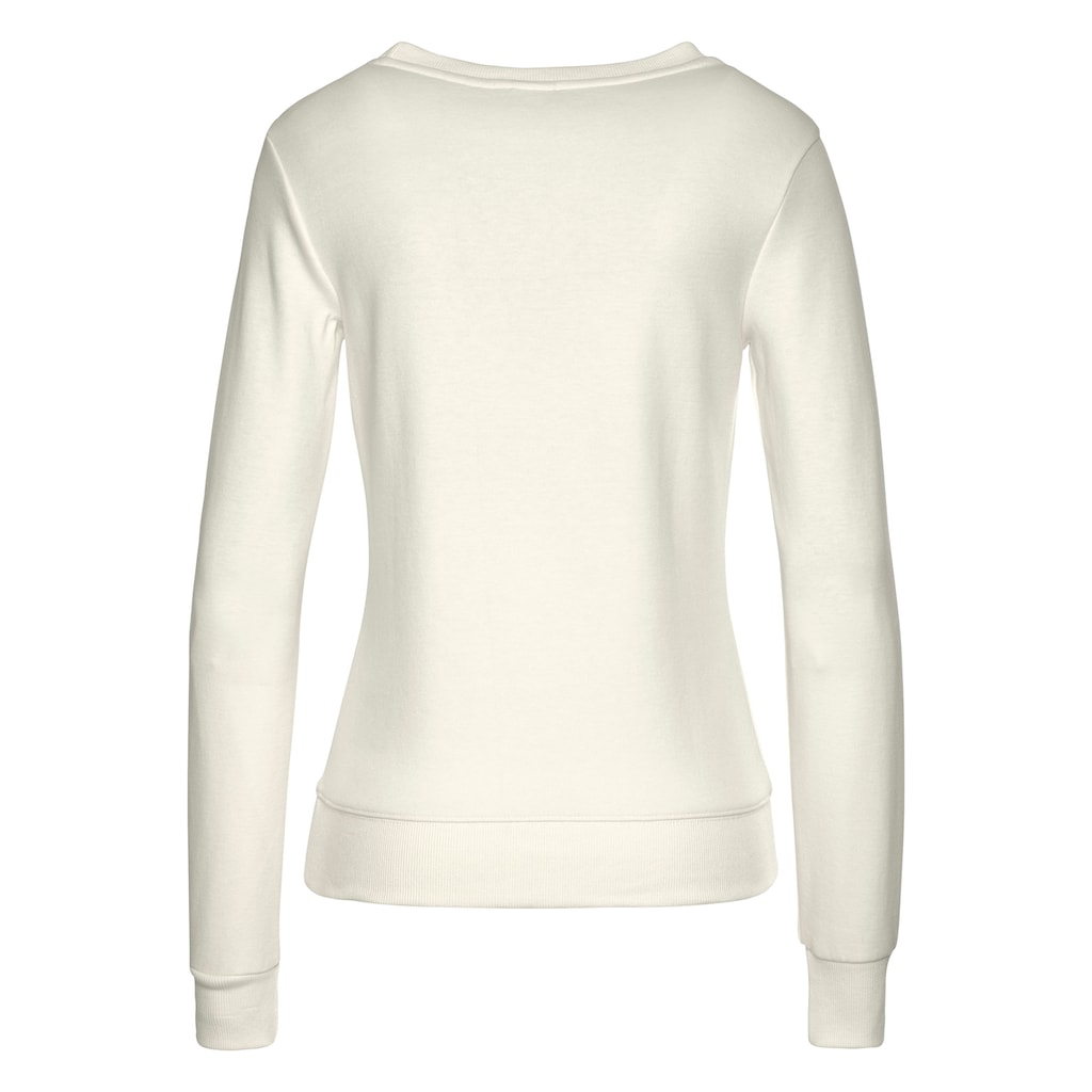 KangaROOS Sweatshirt, mit Kontrastfarbenem Logodruck, Loungeanzug