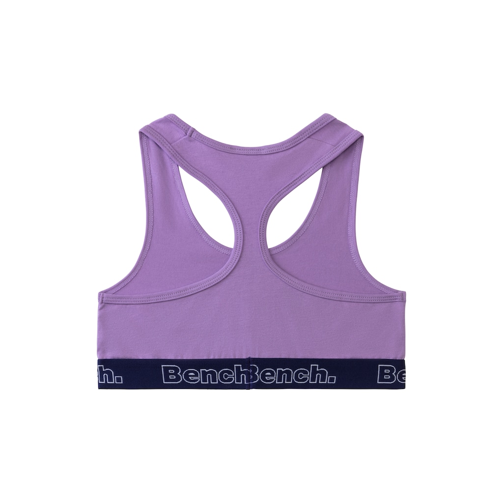 Bench. Bustier, mit kontrastfarbigem Bündchen und Racerback