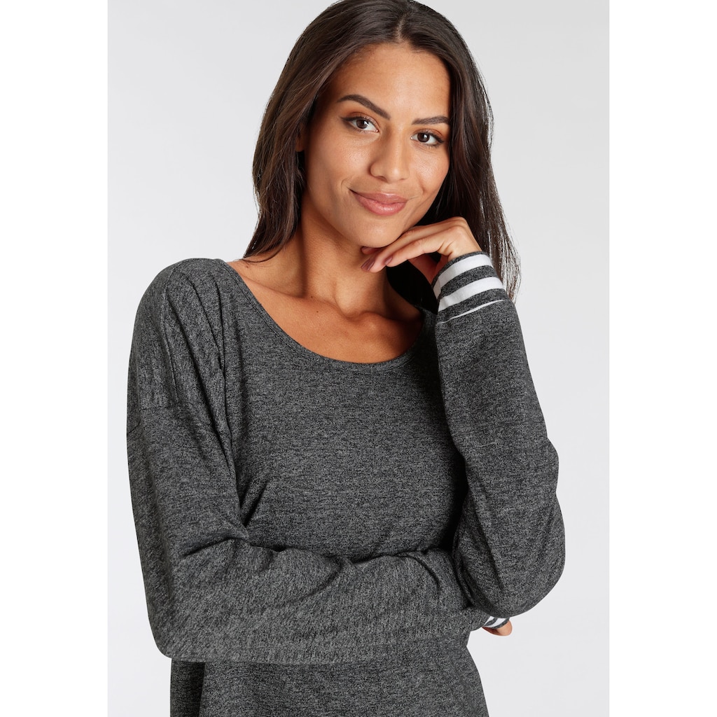 Vivance Dreams Sleepshirt, mit Streifen-Details