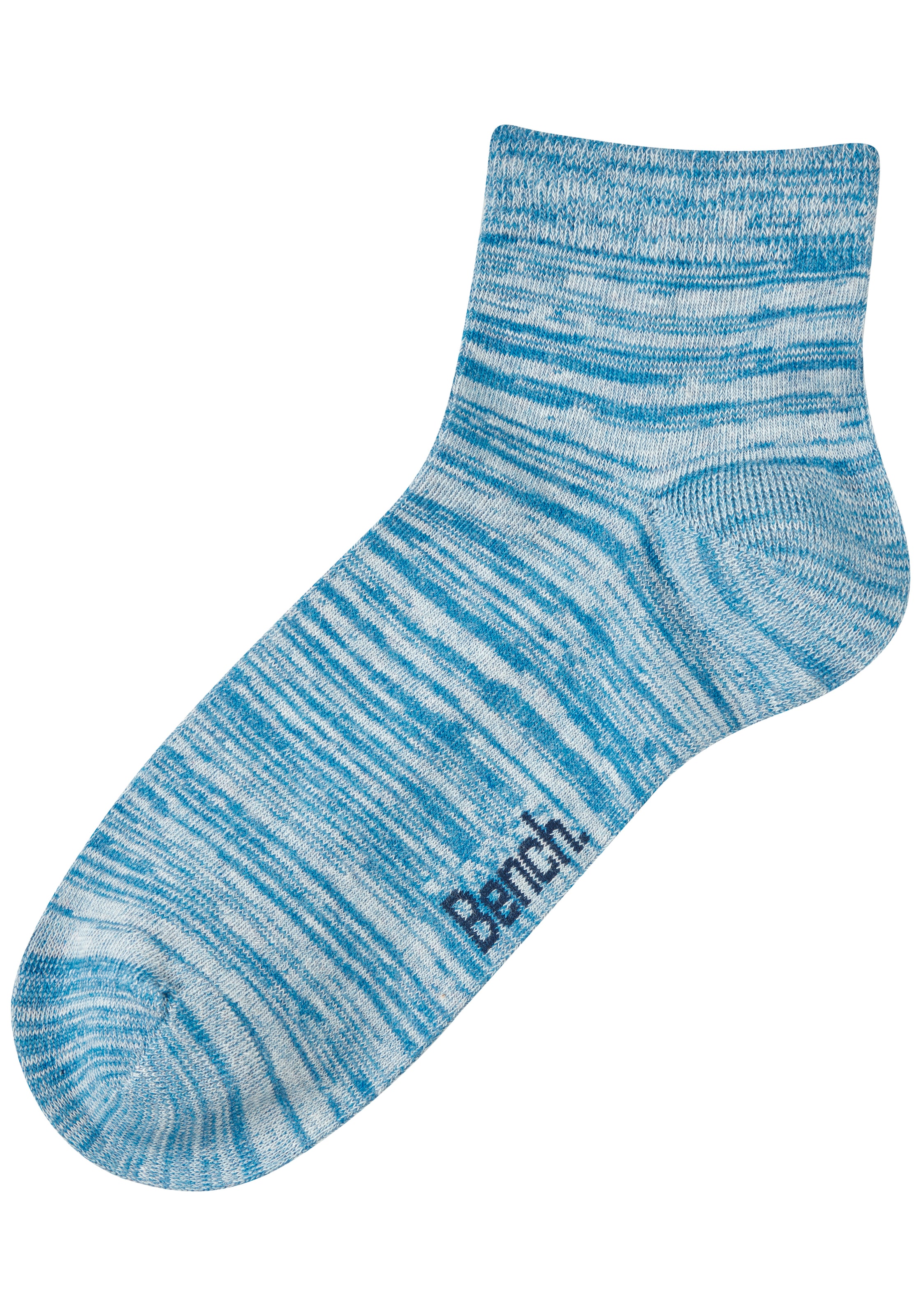 Bench. Kurzsocken »Damen und Herren meliert und uni« Packung, 6 Paar tlg. mit ansprechendem Streifen- Design und uni